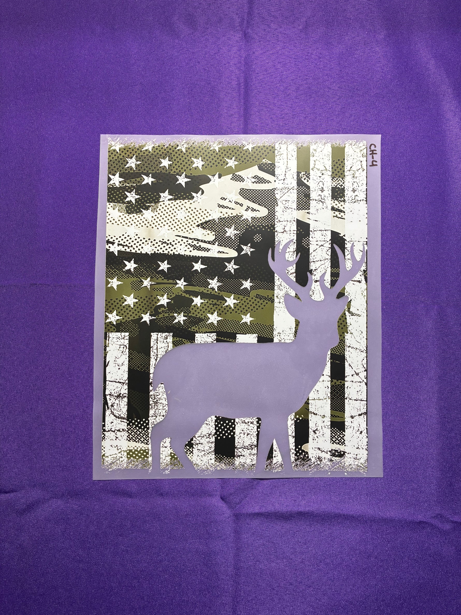 Deer Flag #4 Shirt Transfer