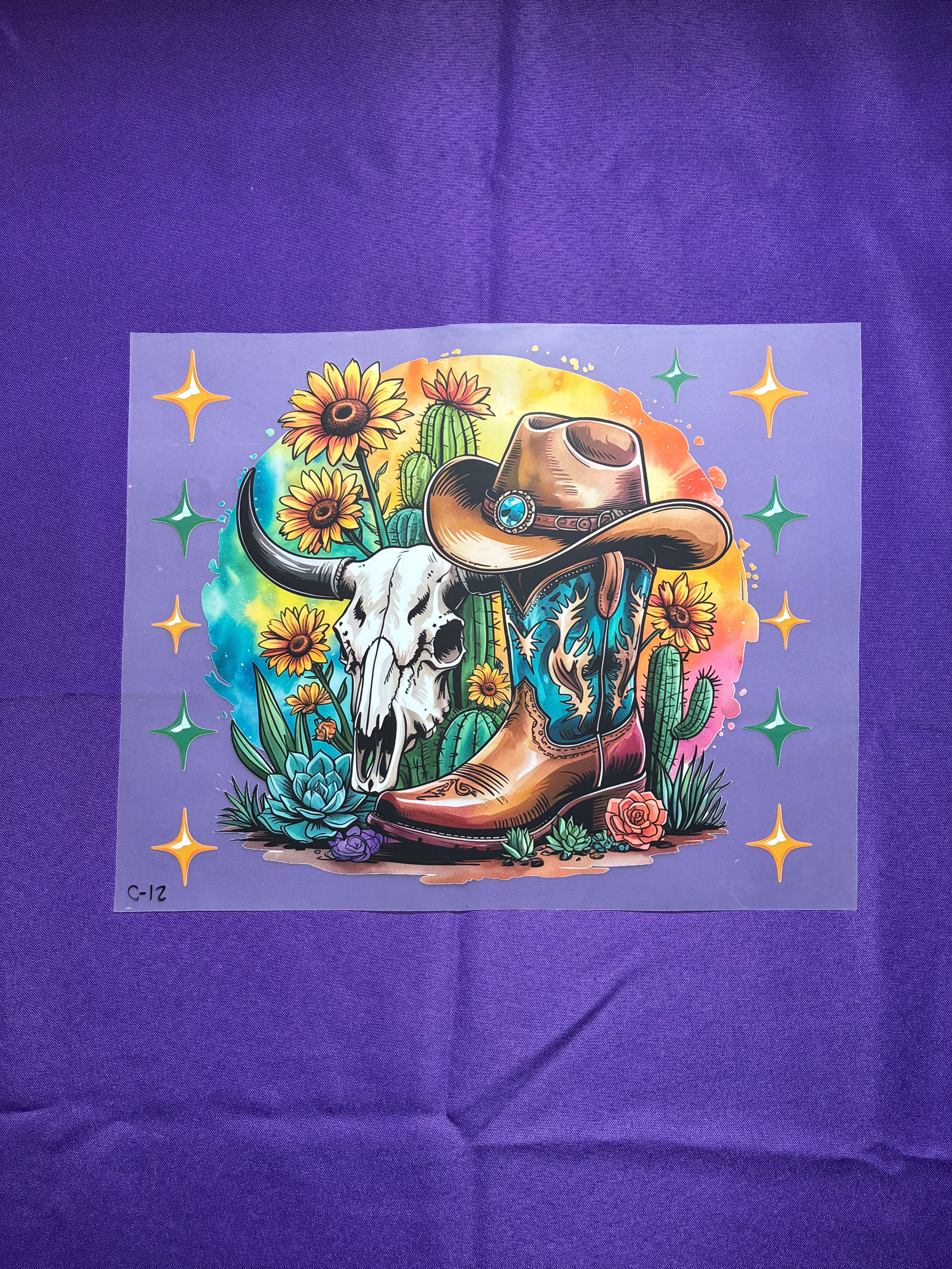 Western #12 Shirt Transfer