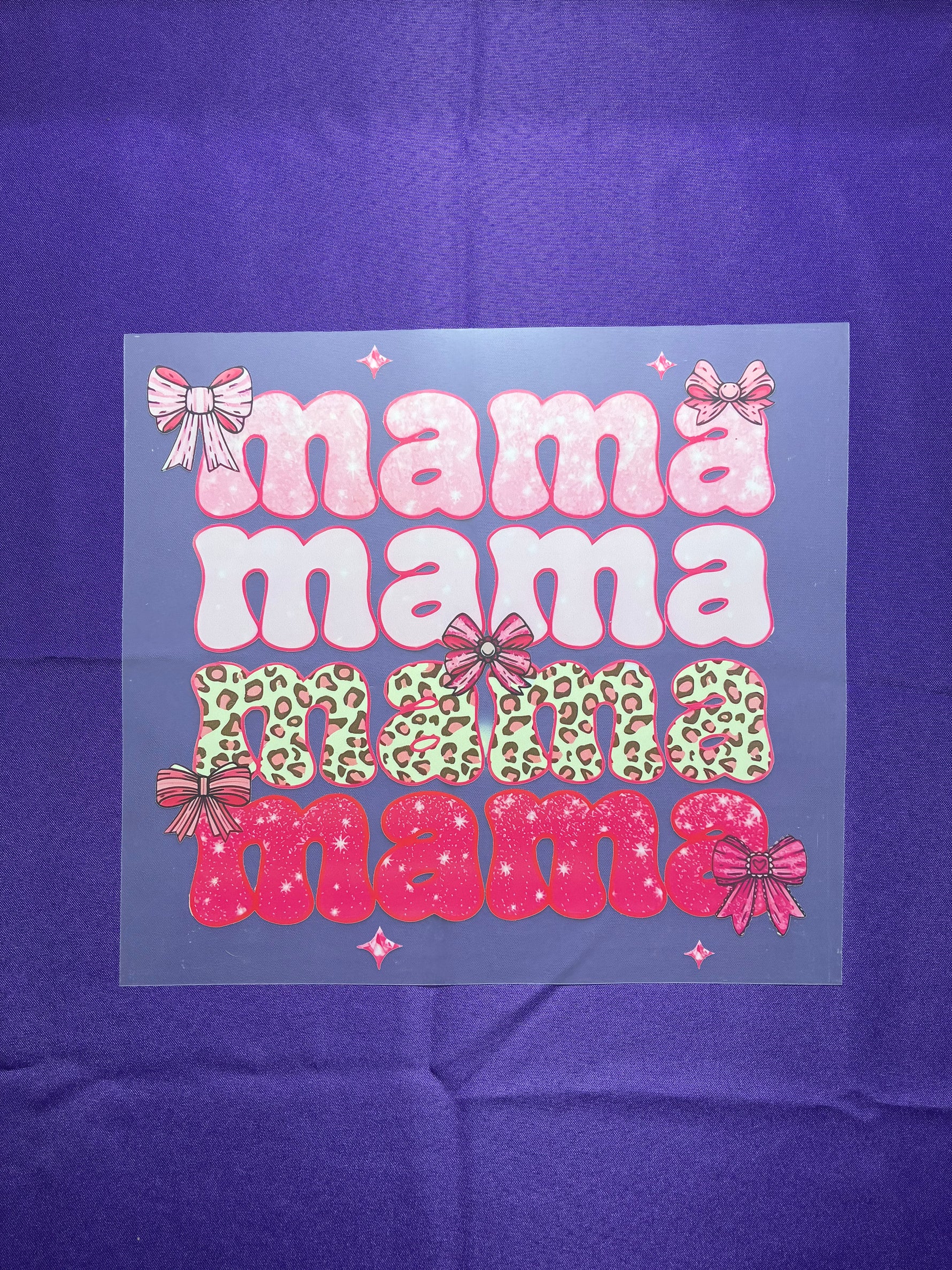 Pink Mama with Bows #2 Shirt Transfer