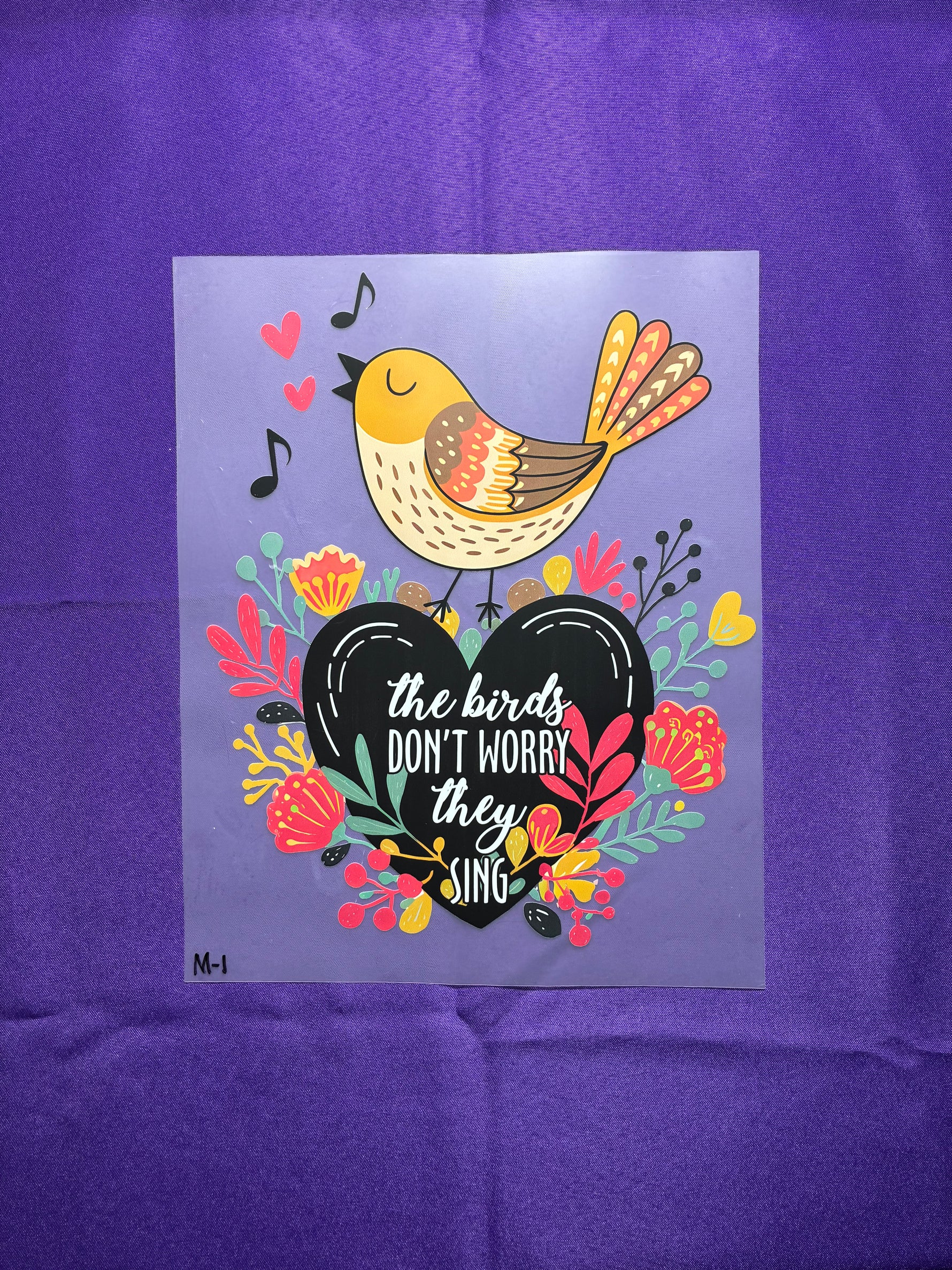 Birds Sing Shirt Transfer