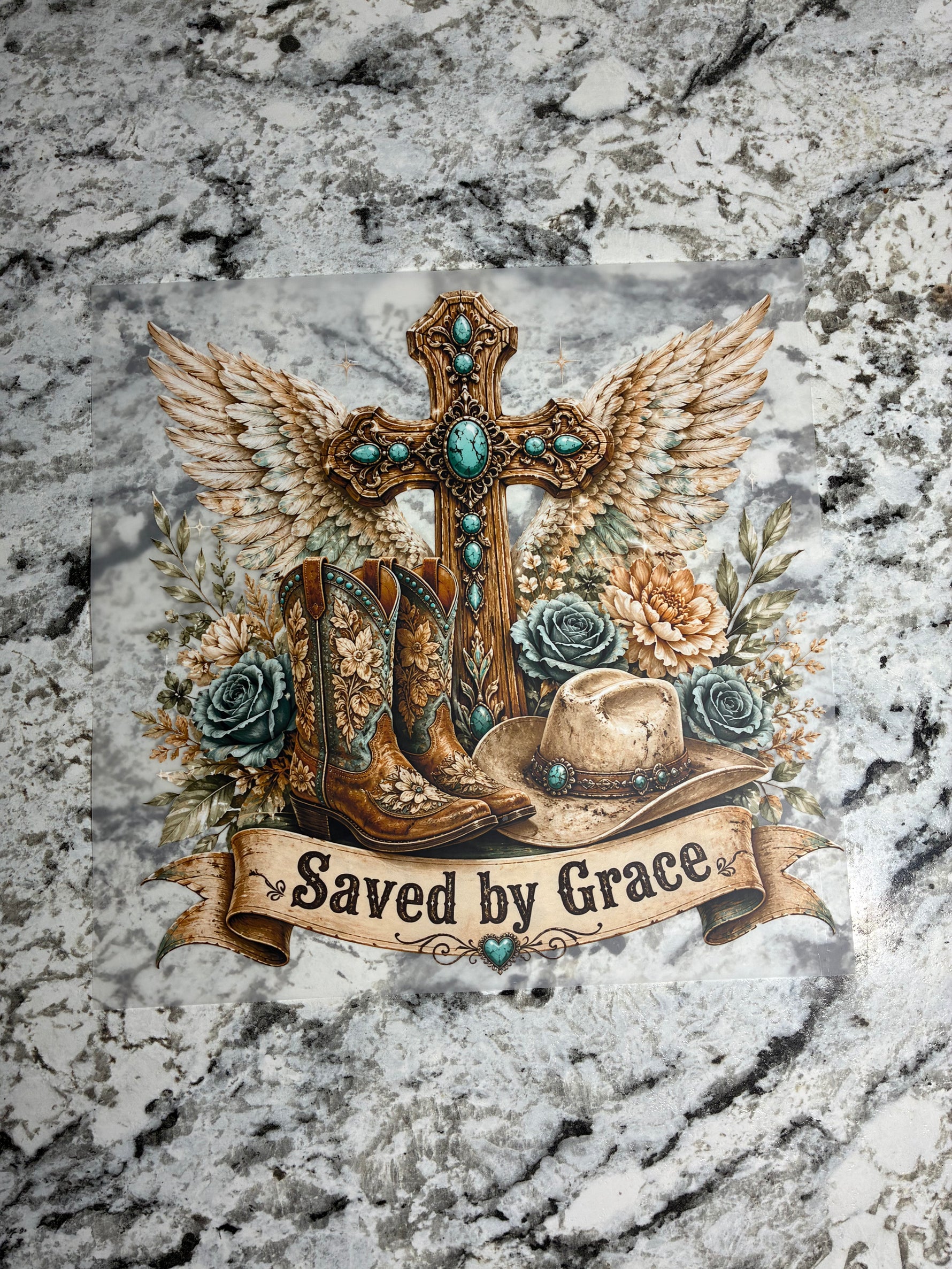 Saved by Grace Shirt Transfer