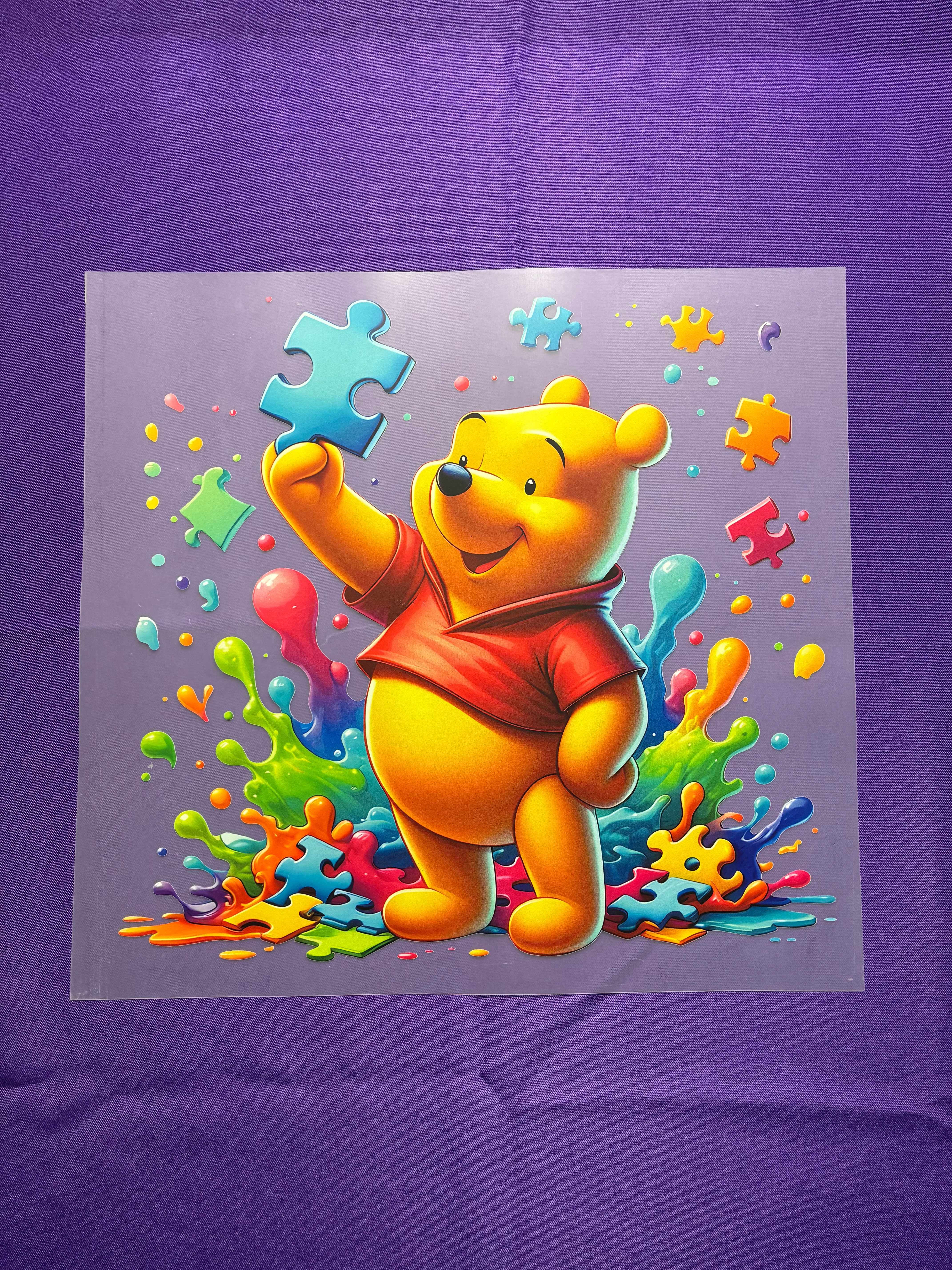 Autism Awareness Bear Shirt Transfer