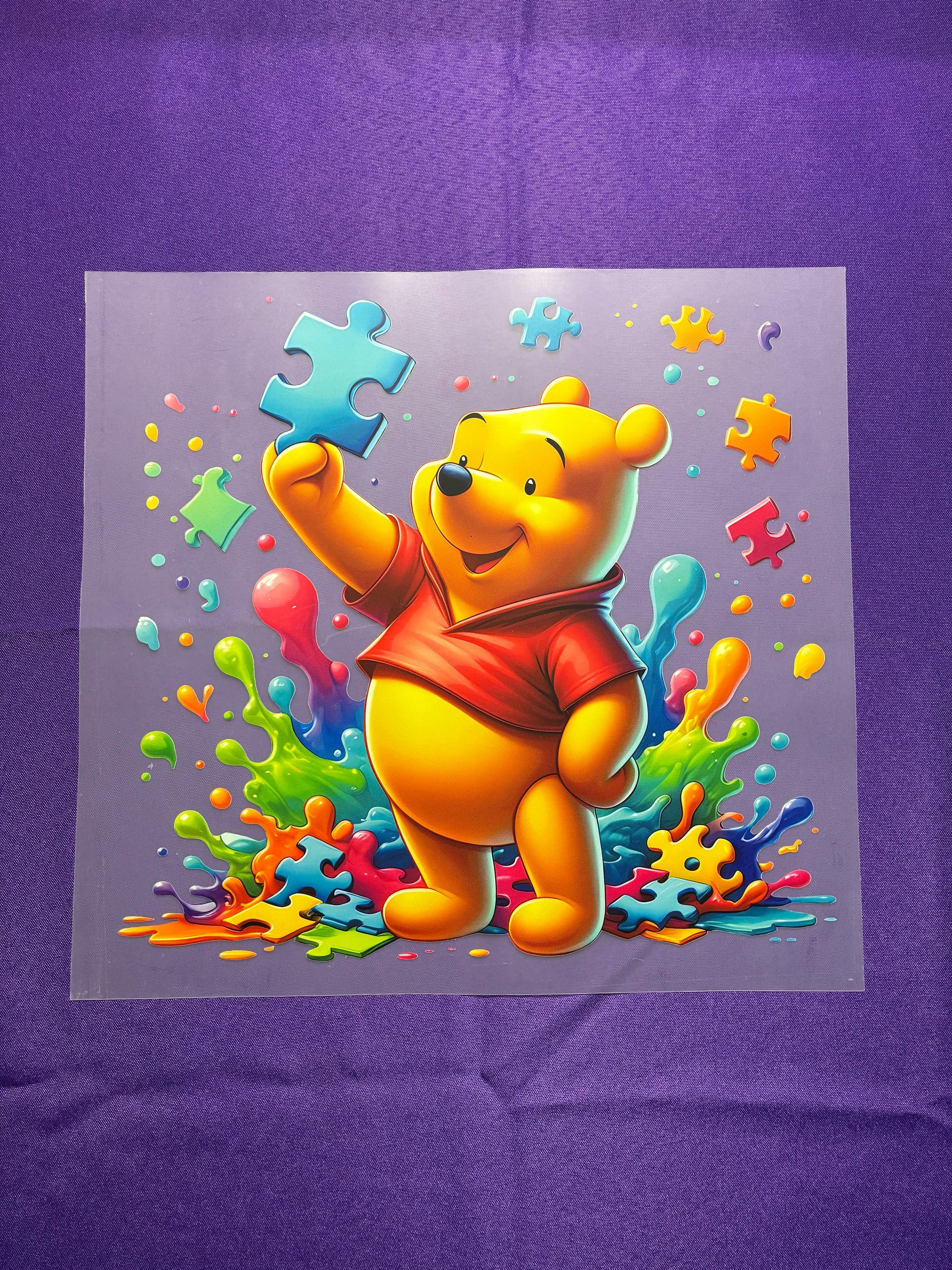 Autism Awareness Bear Shirt Transfer
