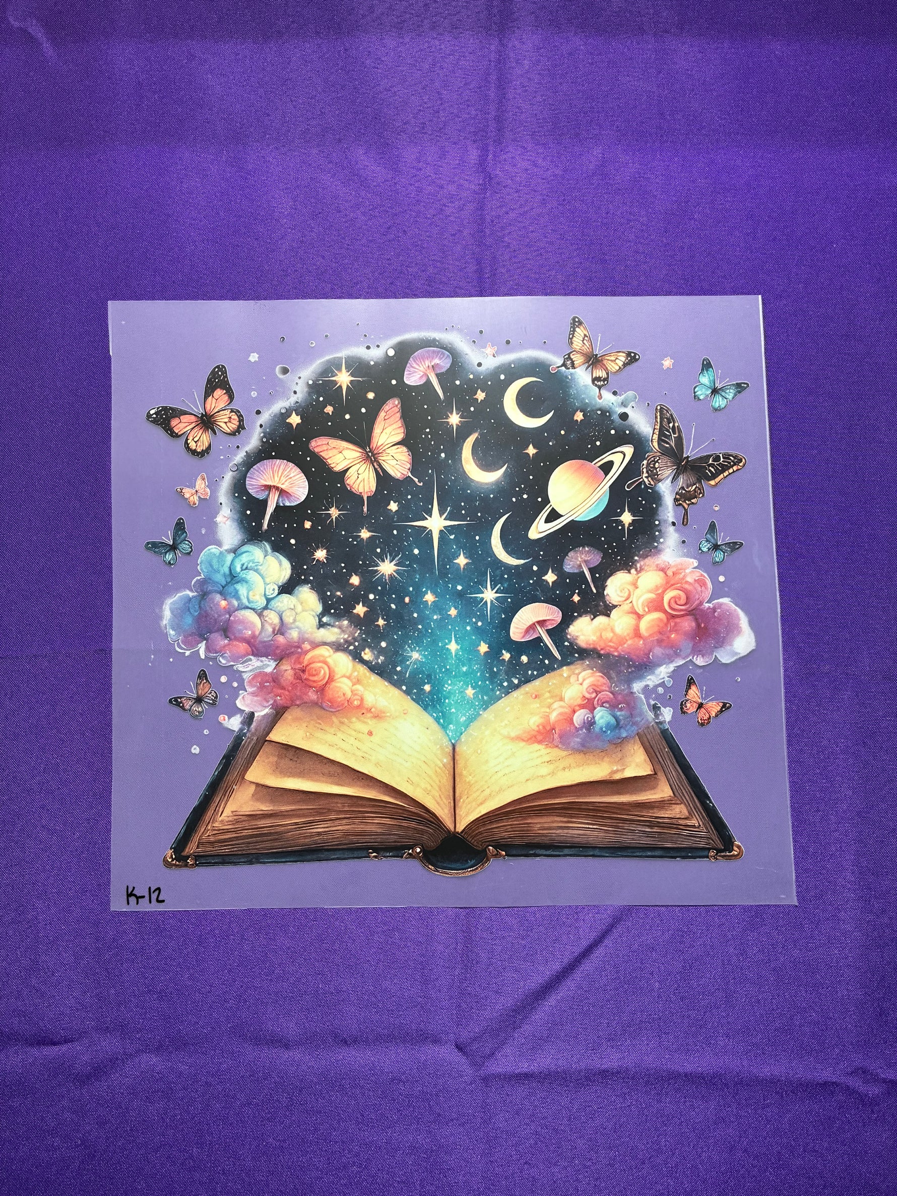 Open Book with Planets Shirt Transfer
