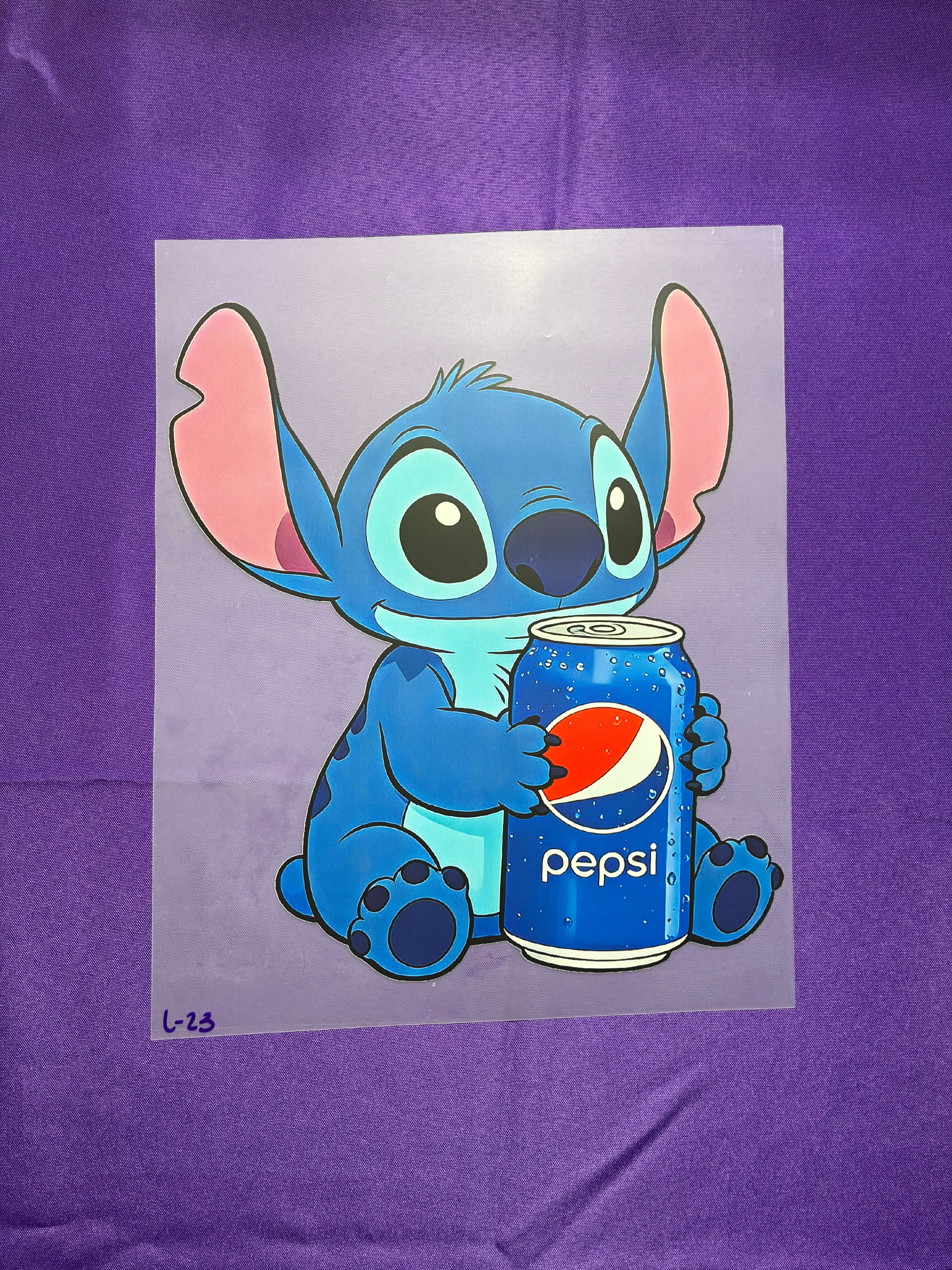 Blue Guy and Pepsi Shirt Transfer