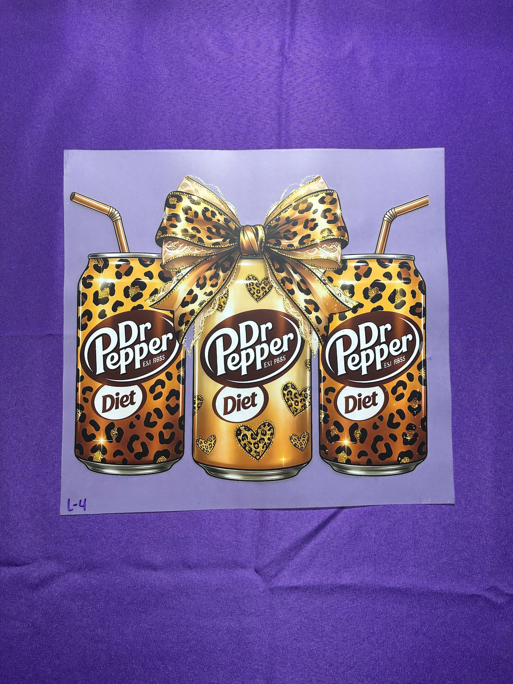 Leopard Cans Shirt Transfer