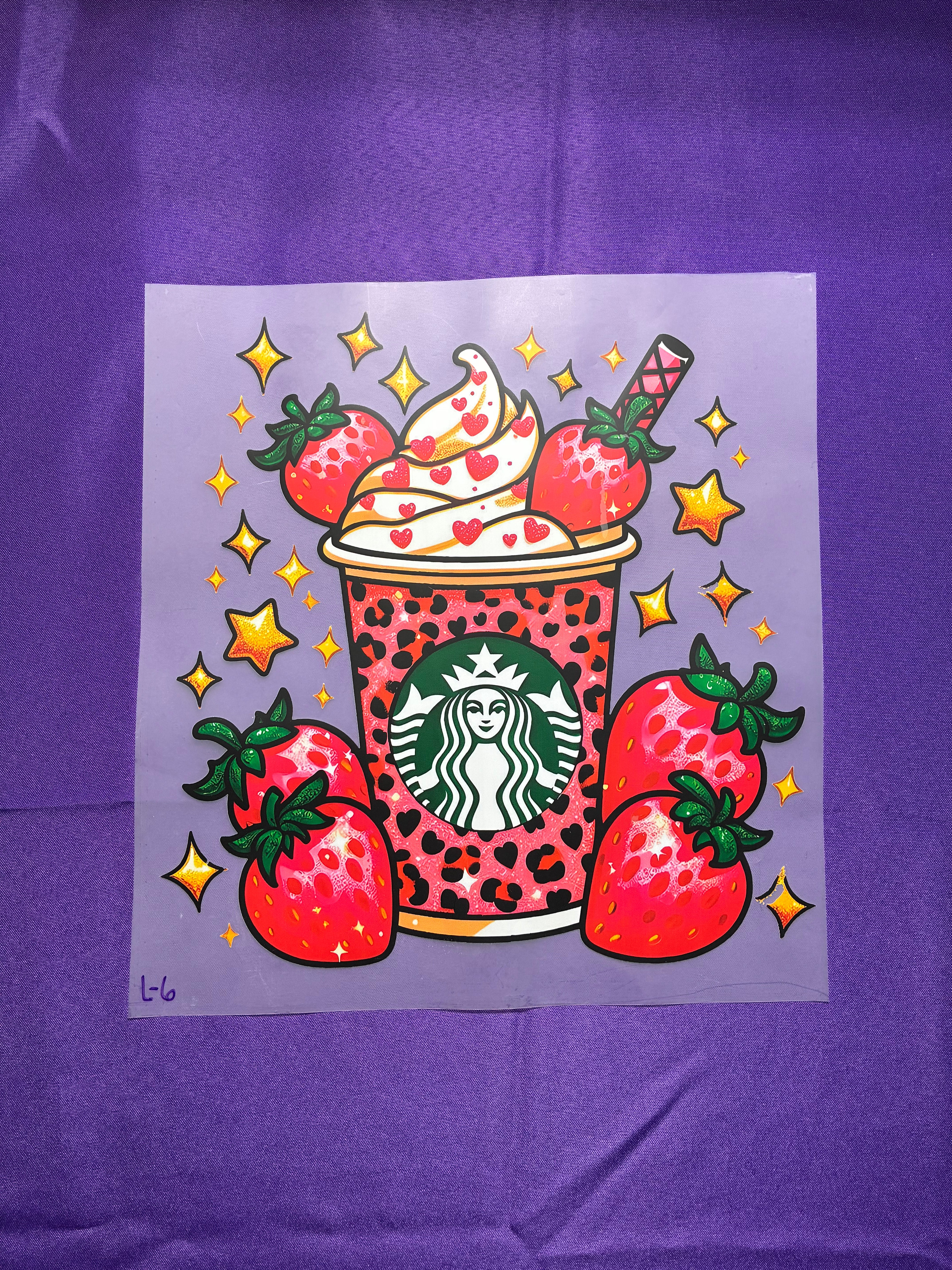 Strawberry Drink Shirt Transfer