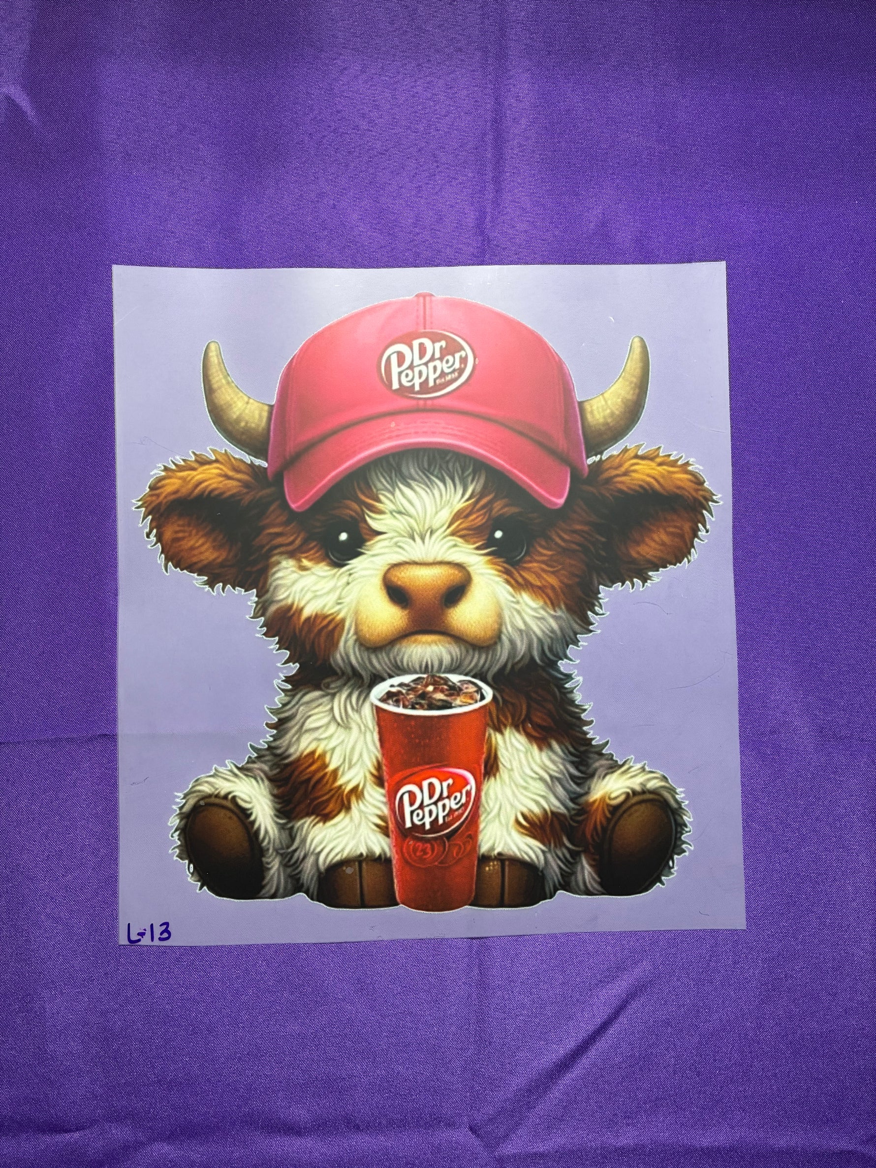 Cow and Hat Shirt Transfer