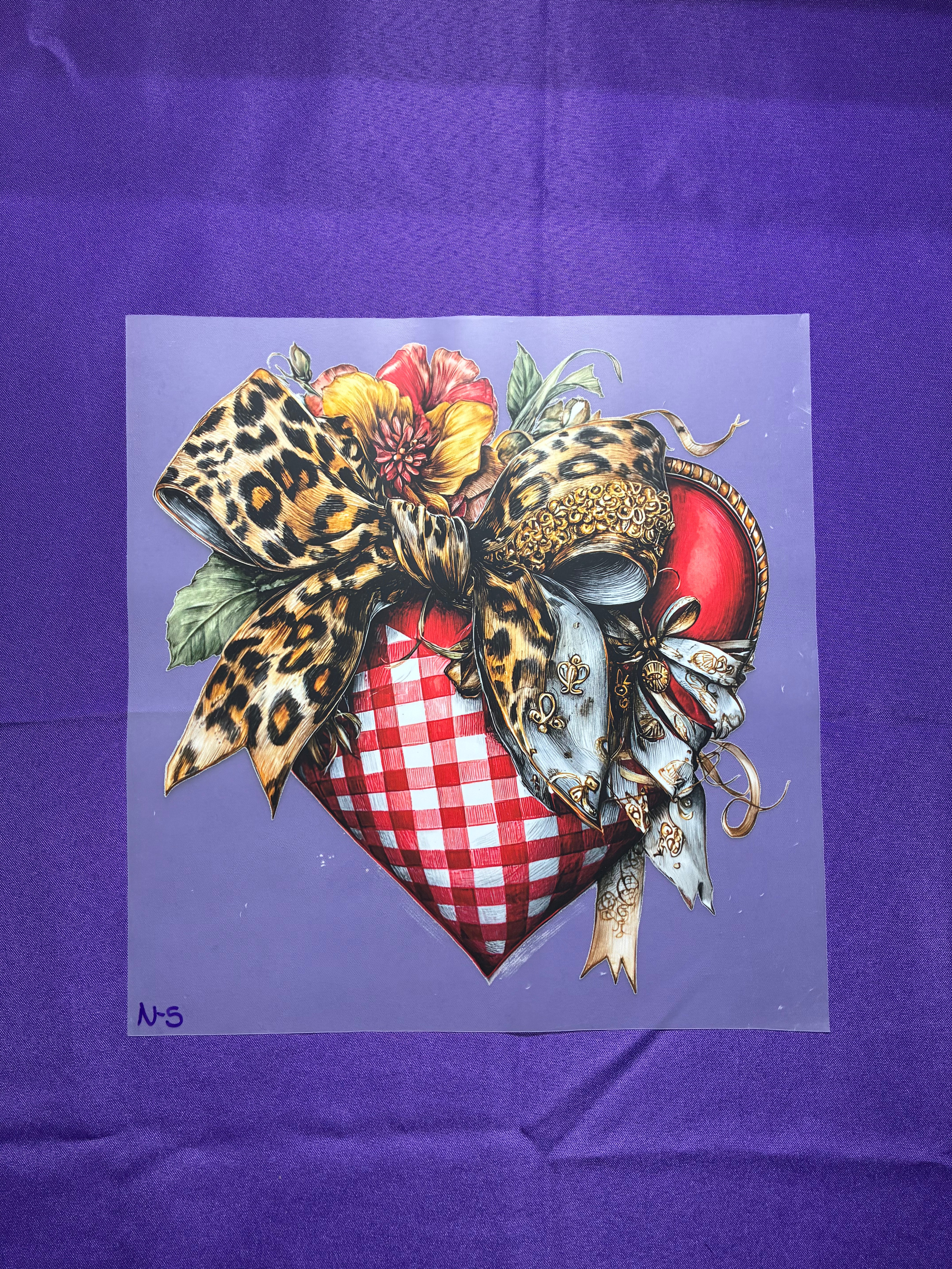 Heart with Bow Shirt Transfer