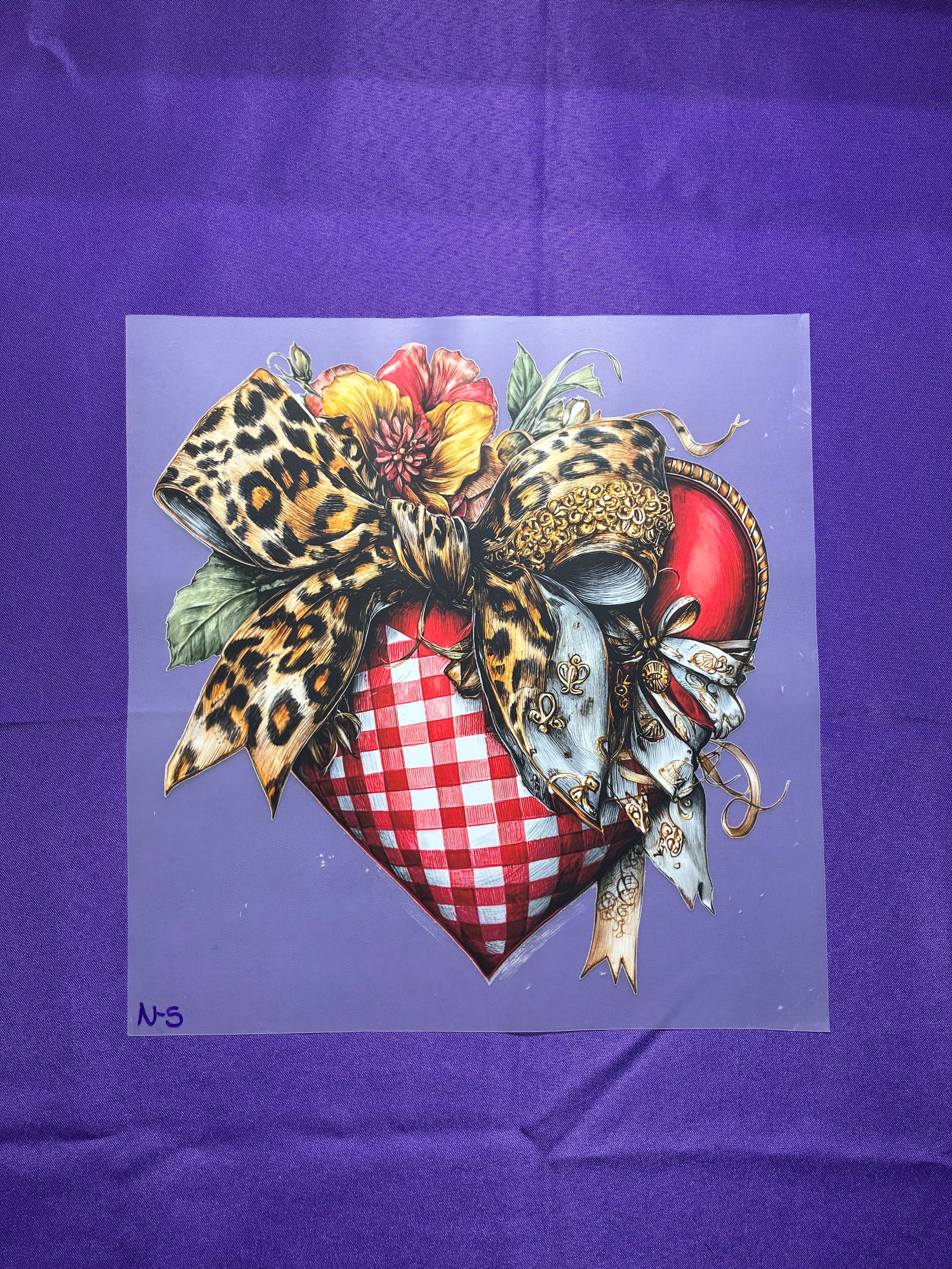 Heart with Bow Shirt Transfer