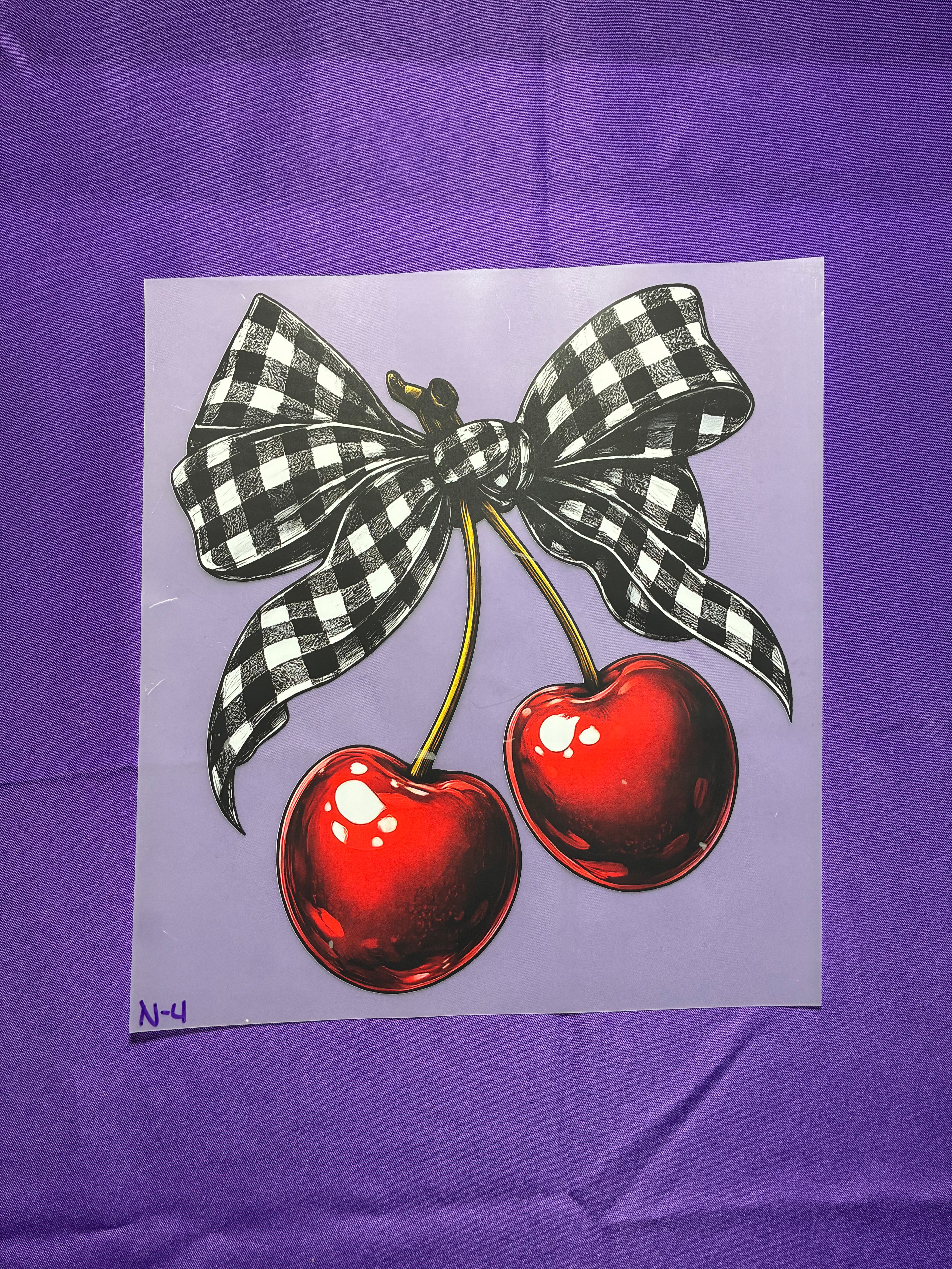 Cherries Bow Shirt Transfer