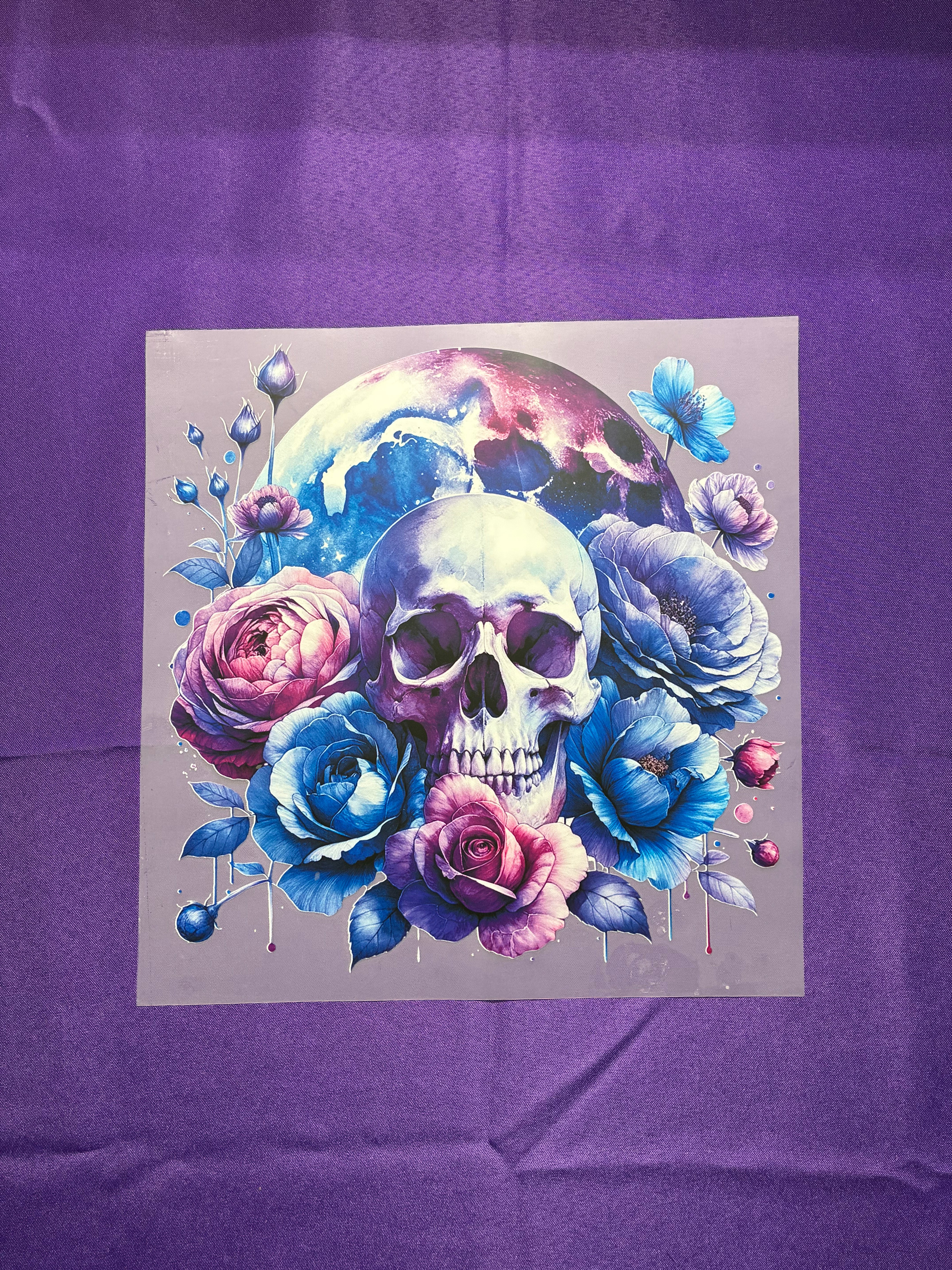Skull + Moon Shirt Transfer