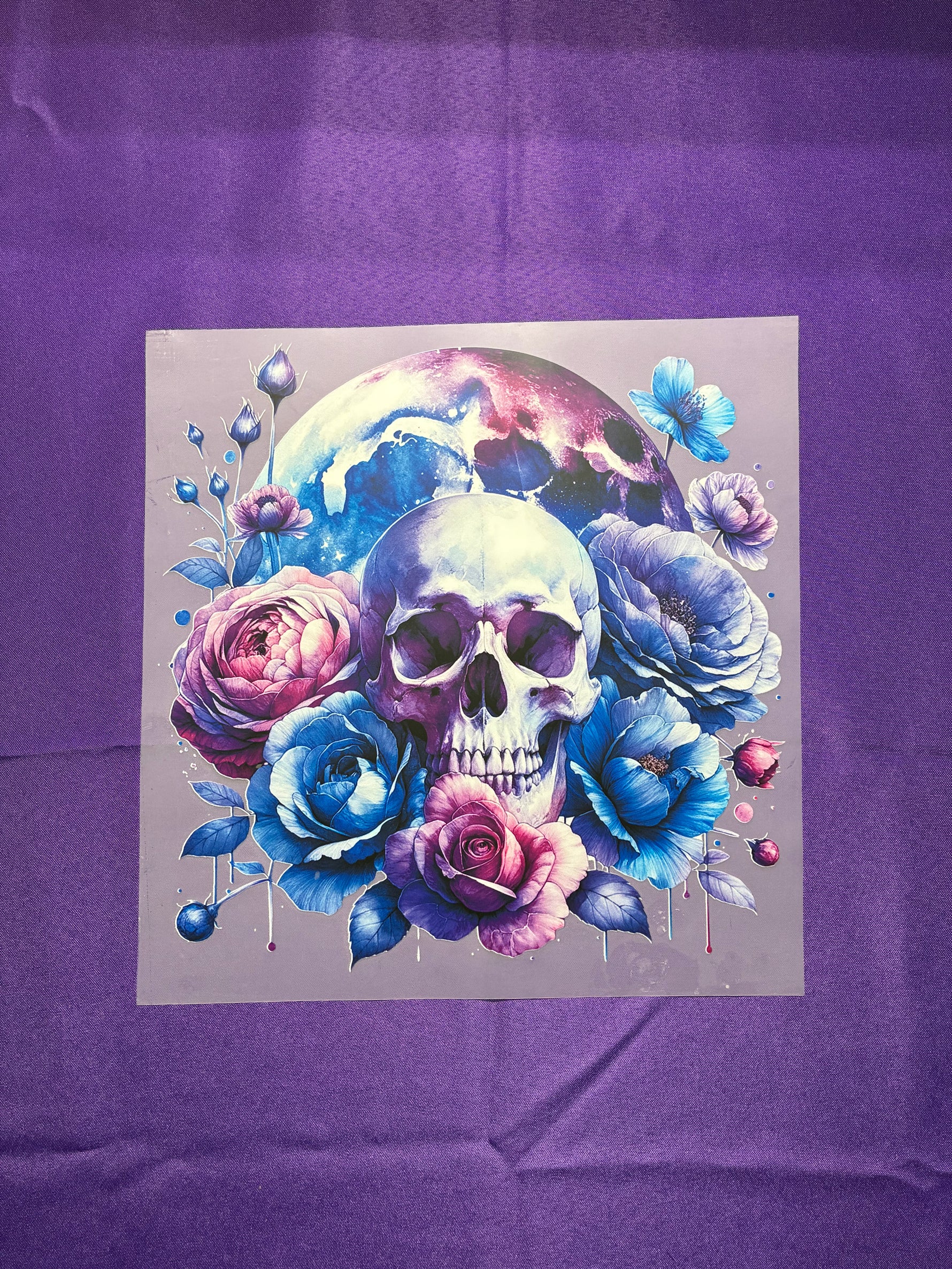 Skull + Moon Shirt Transfer
