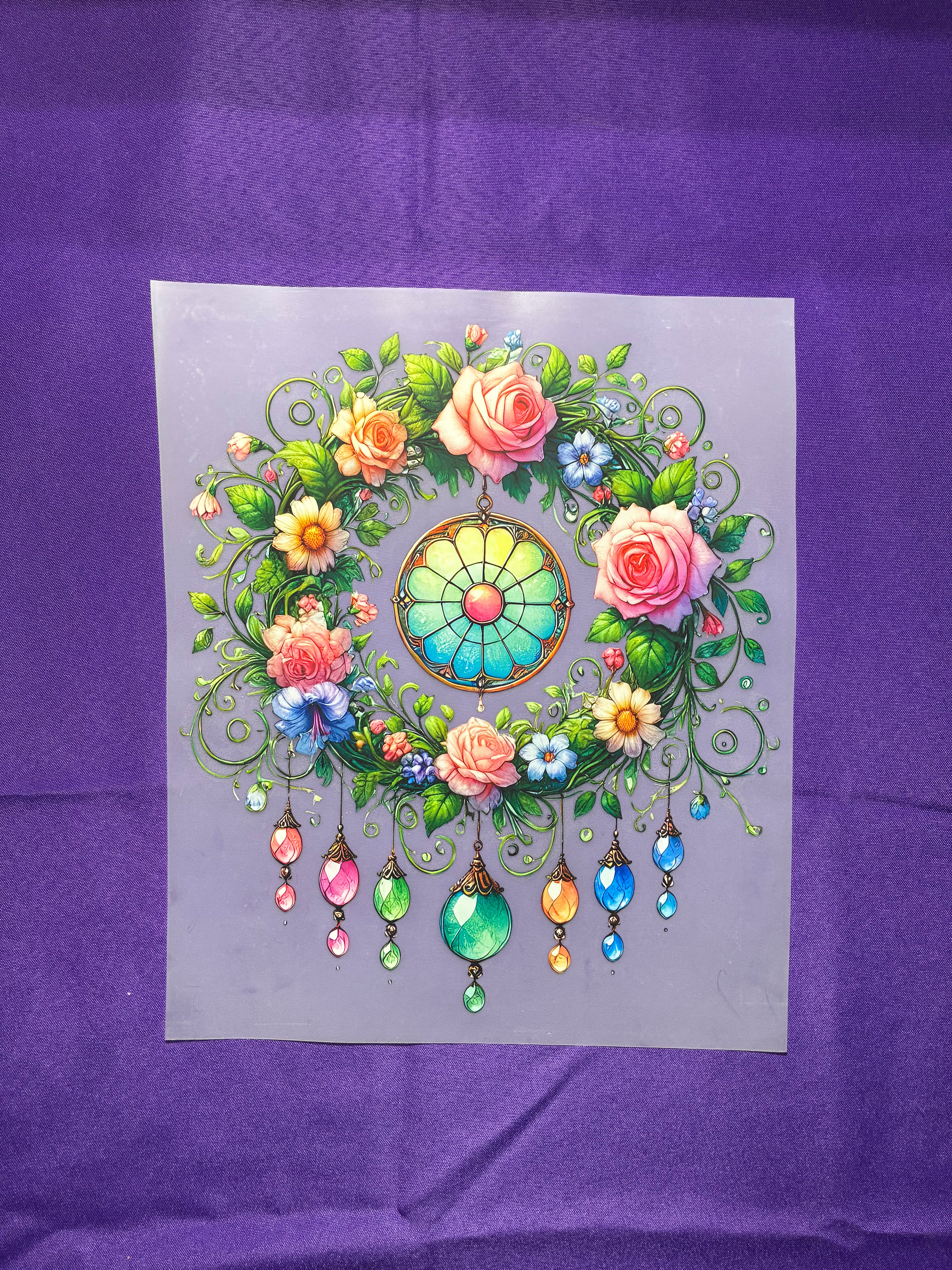 Roses and Jewels Shirt Transfer