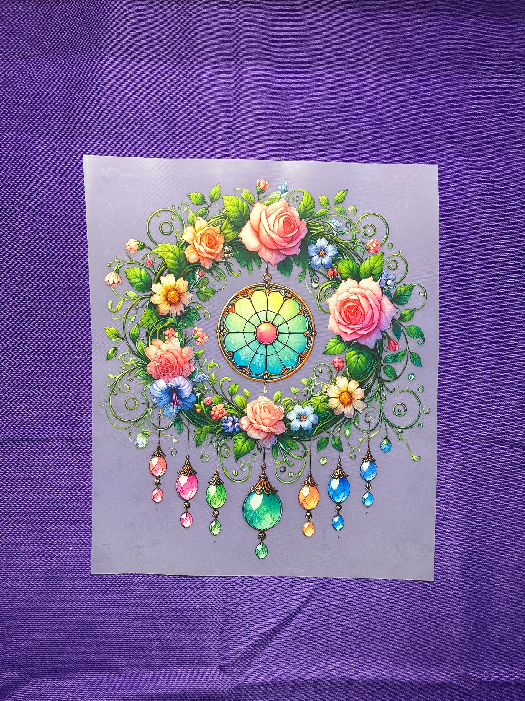 Roses and Jewels Shirt Transfer