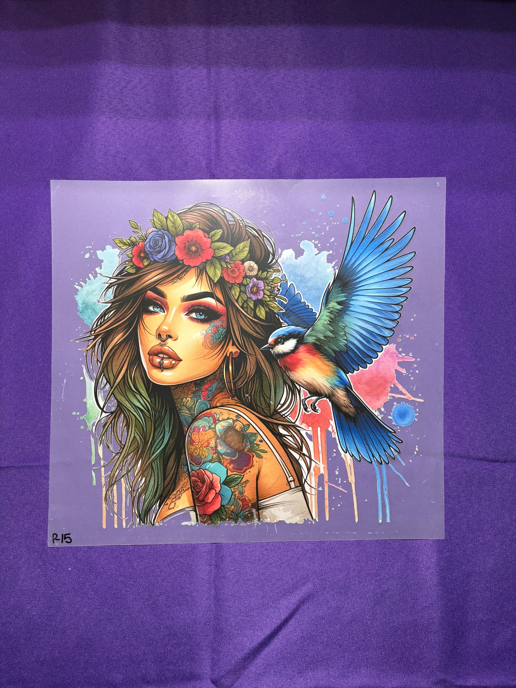 Tattoo Girl Shirt Transfer