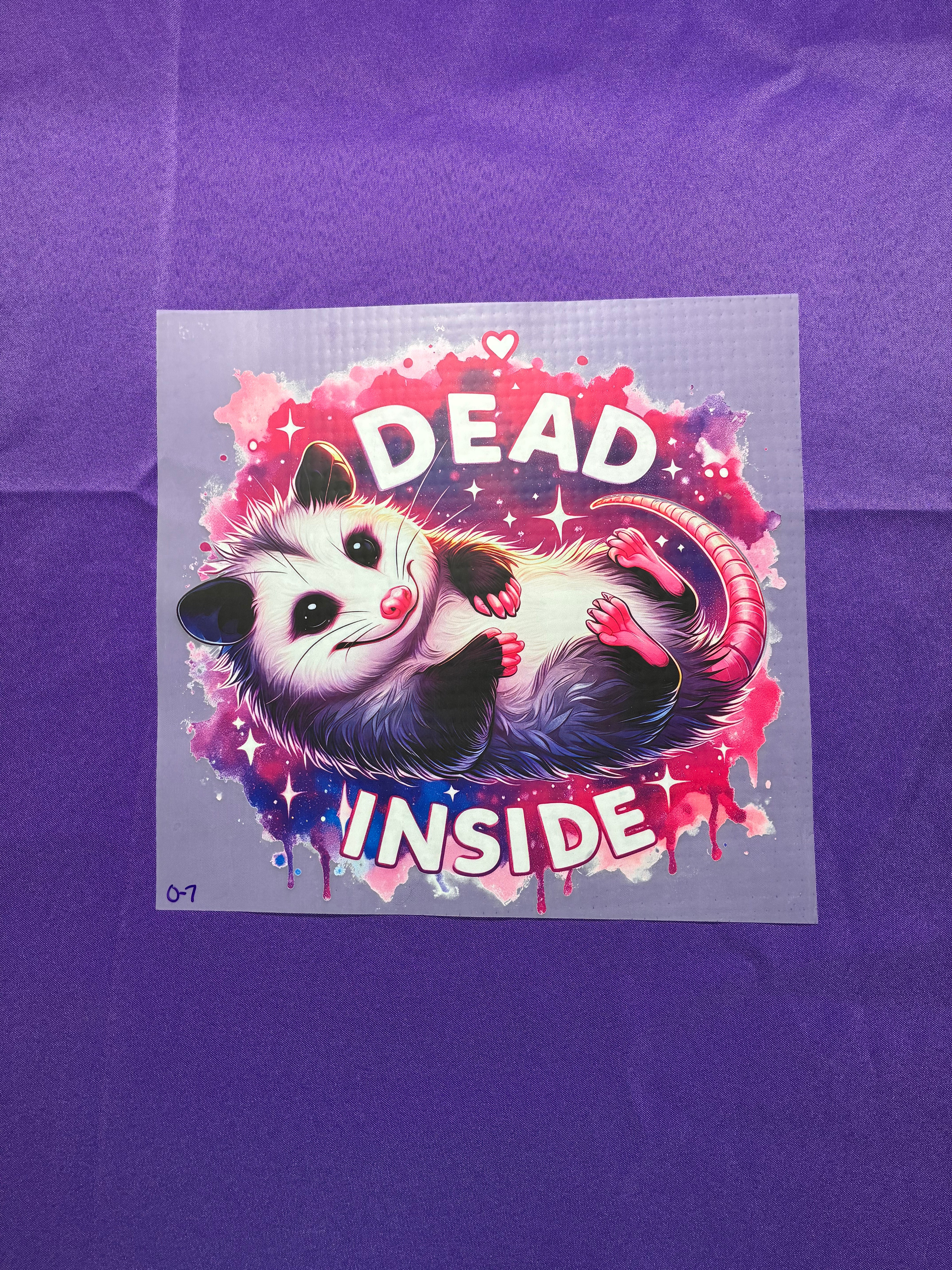 Dead Inside #7 Shirt Transfer