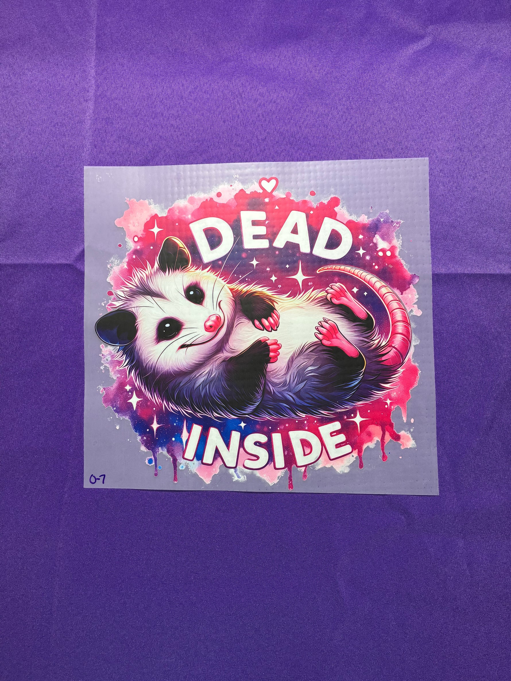 Dead Inside #7 Shirt Transfer