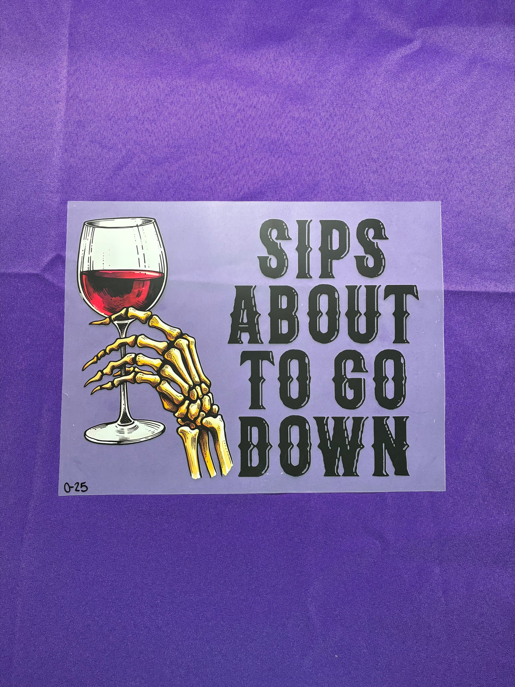 Sips #25 Shirt Transfer