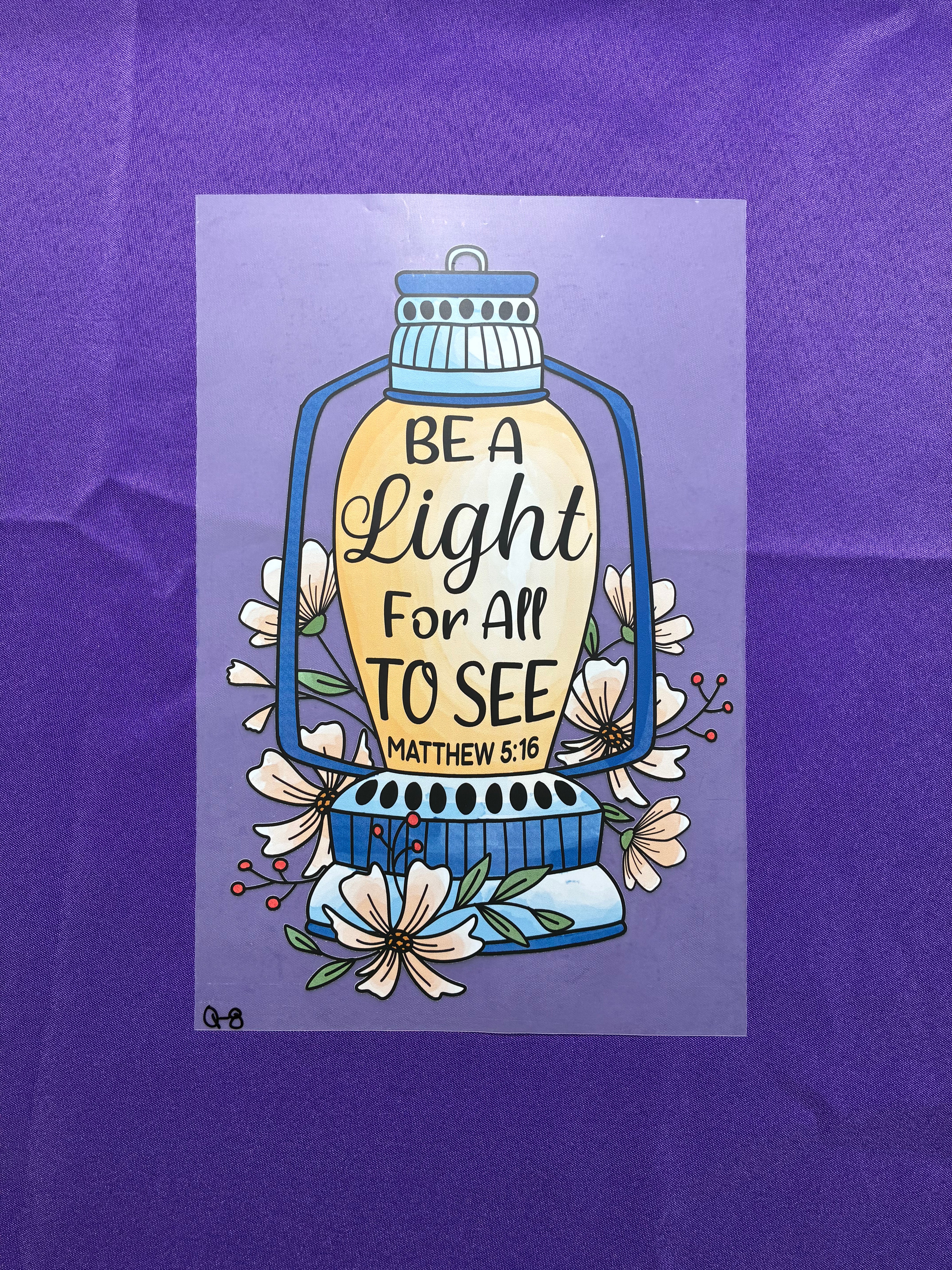 Be the Light #8 Shirt Transfer