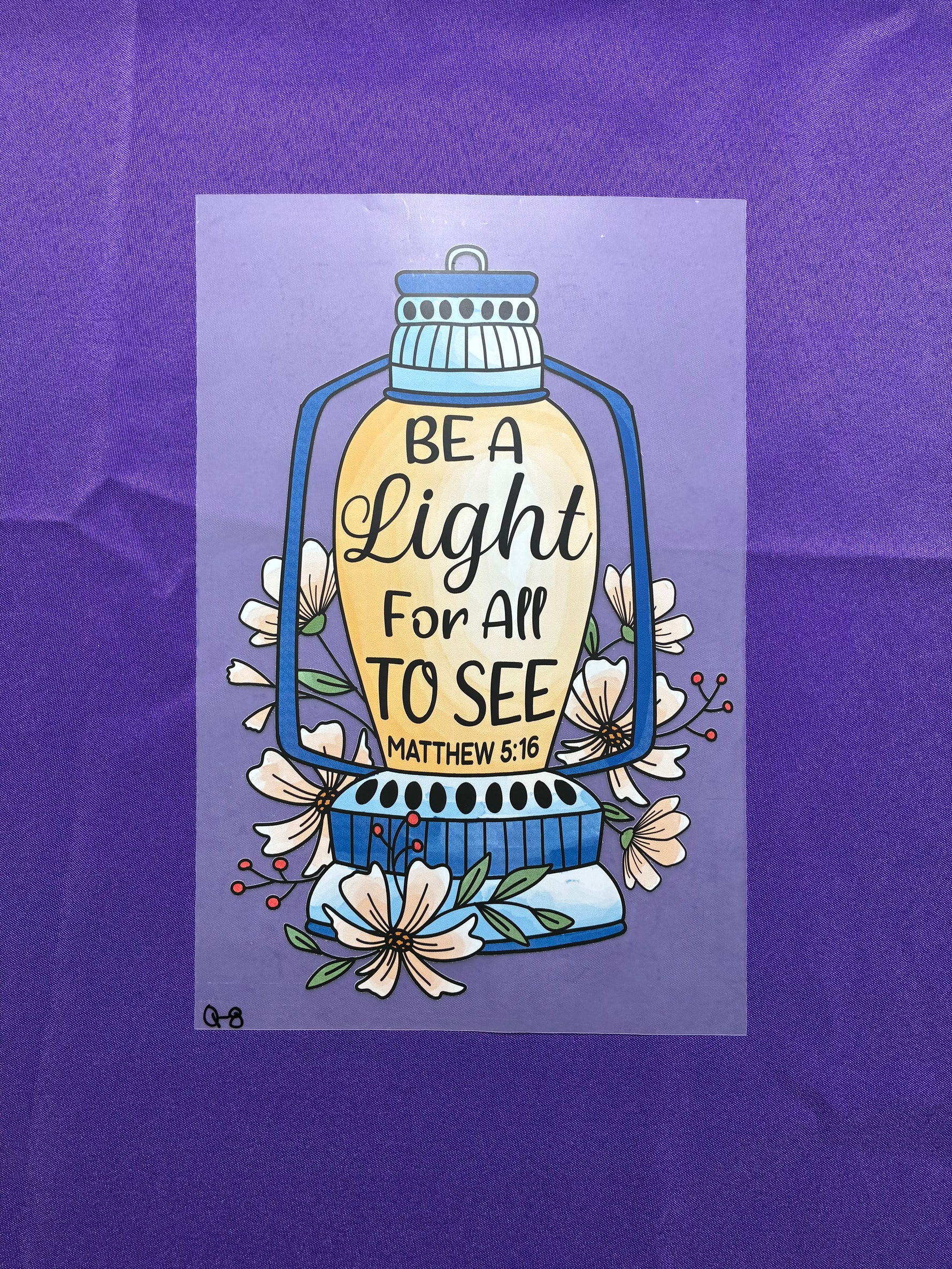 Be the Light #8 Shirt Transfer