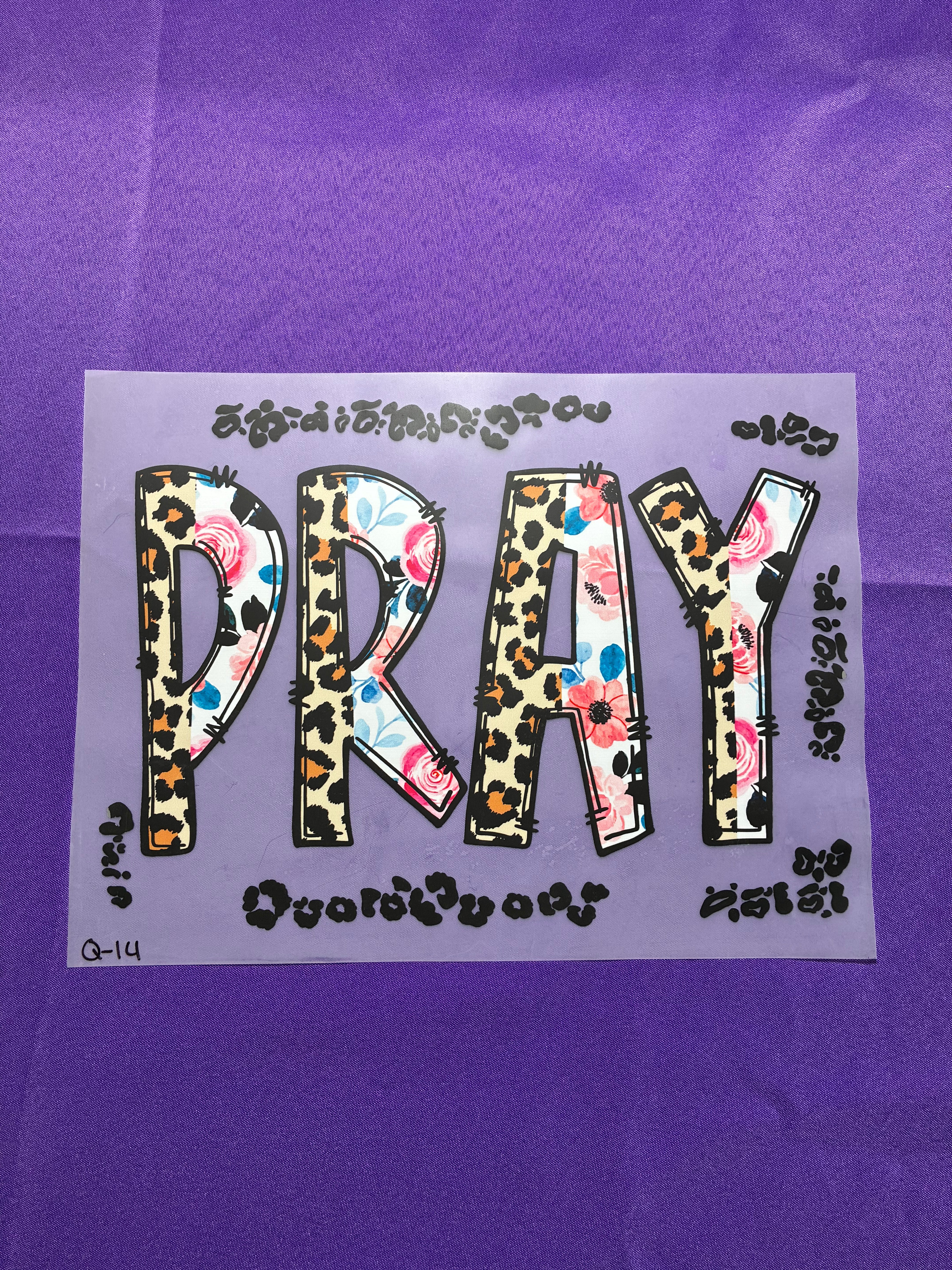 Pray #14 Shirt Transfer
