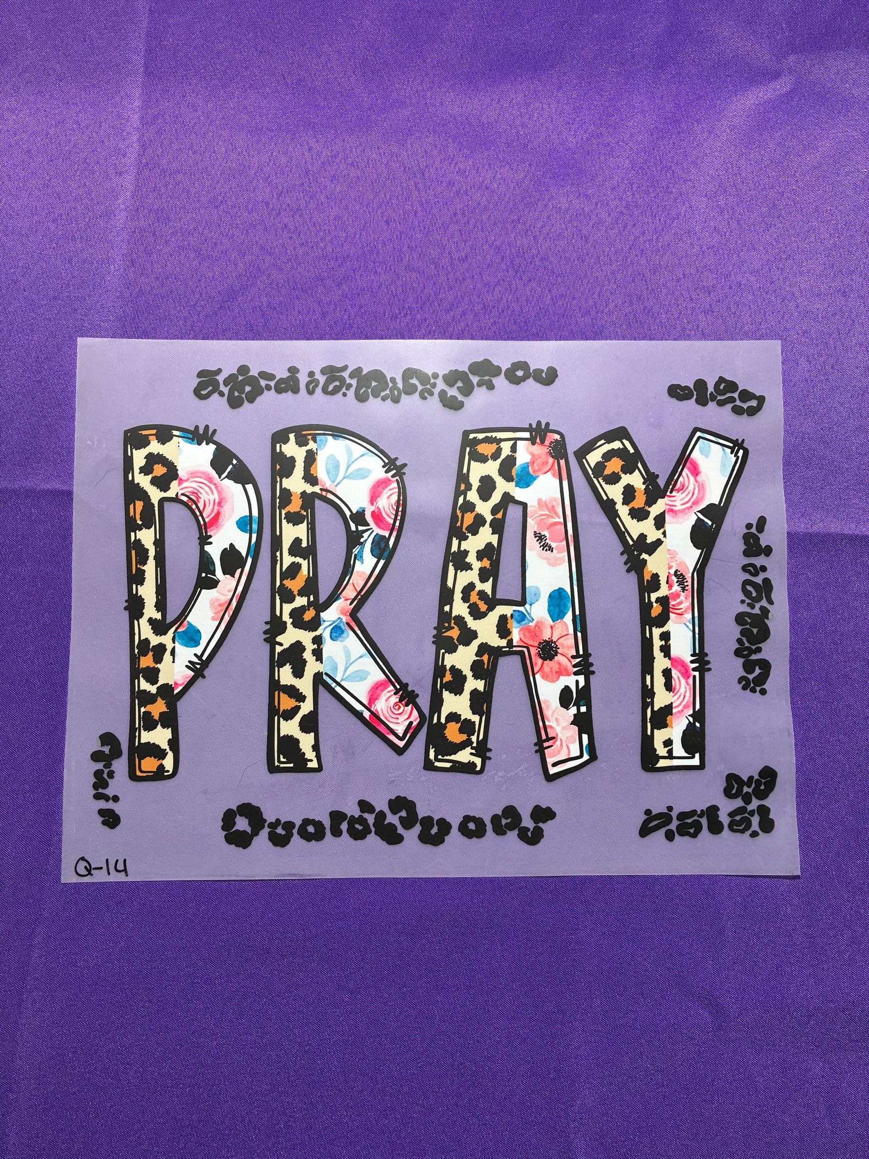 Pray #14 Shirt Transfer