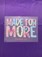 Made for more #21 Shirt Transfer