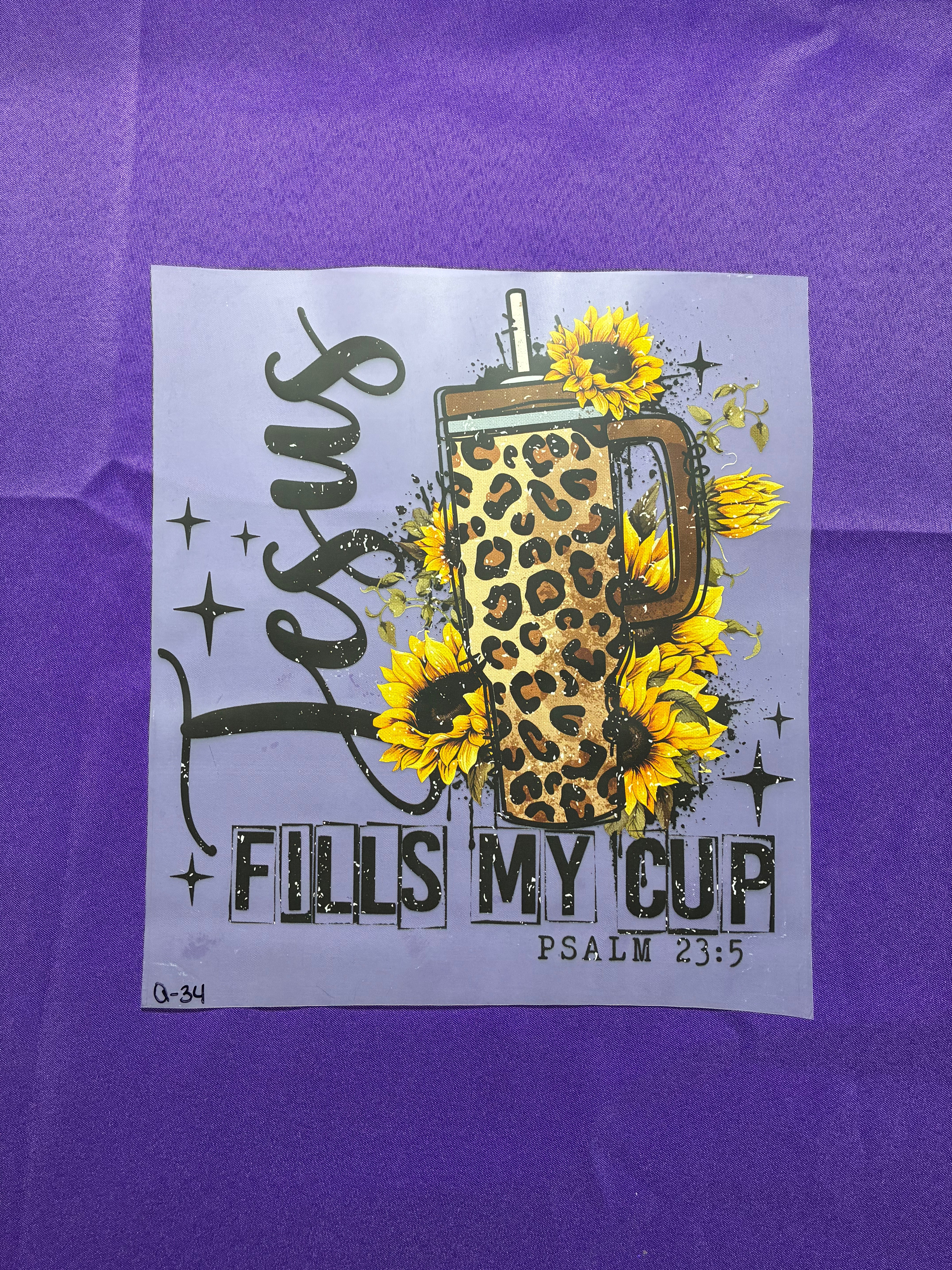 Fills my Cup #34 Shirt Transfer