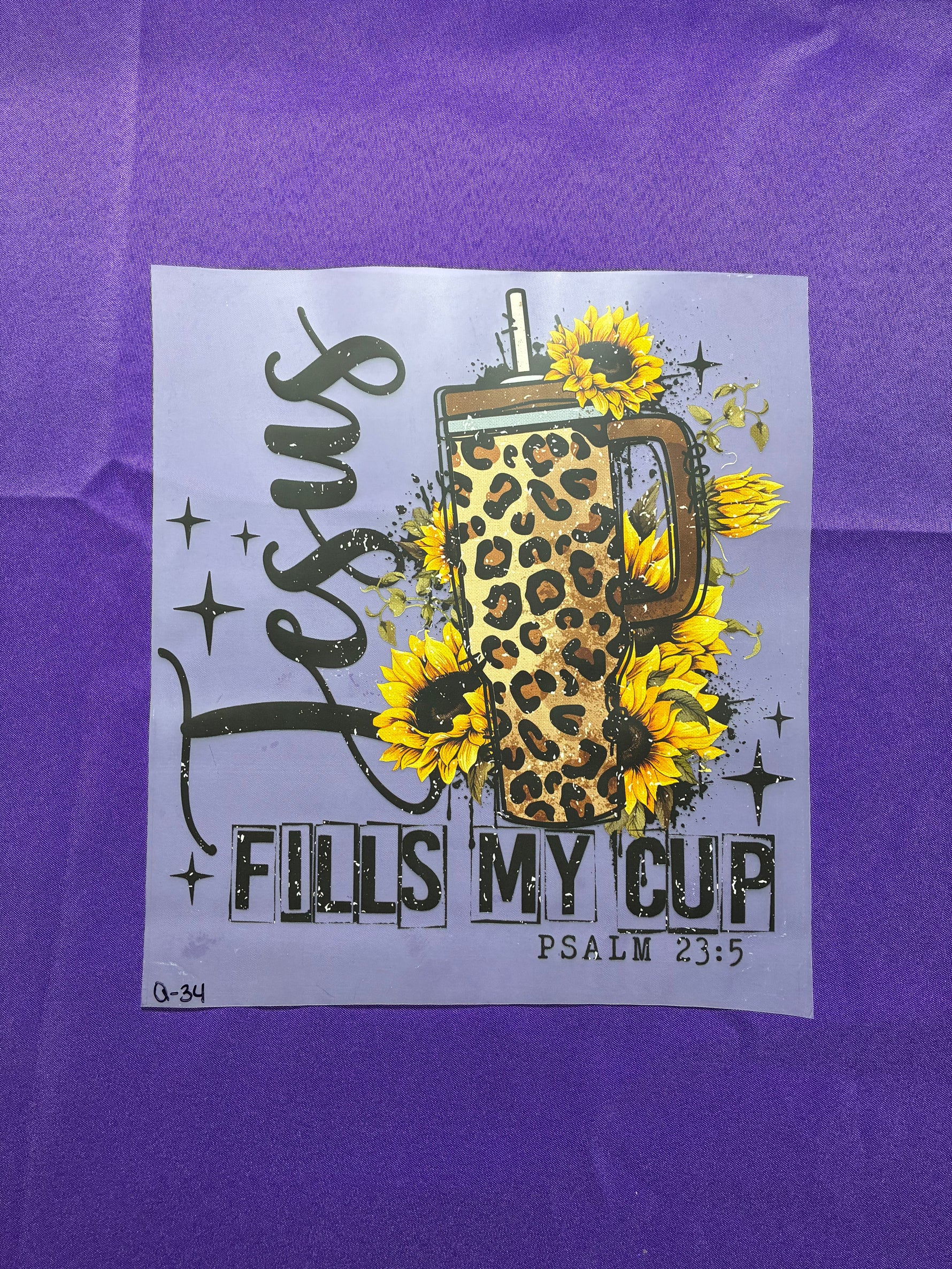 Fills my Cup #34 Shirt Transfer