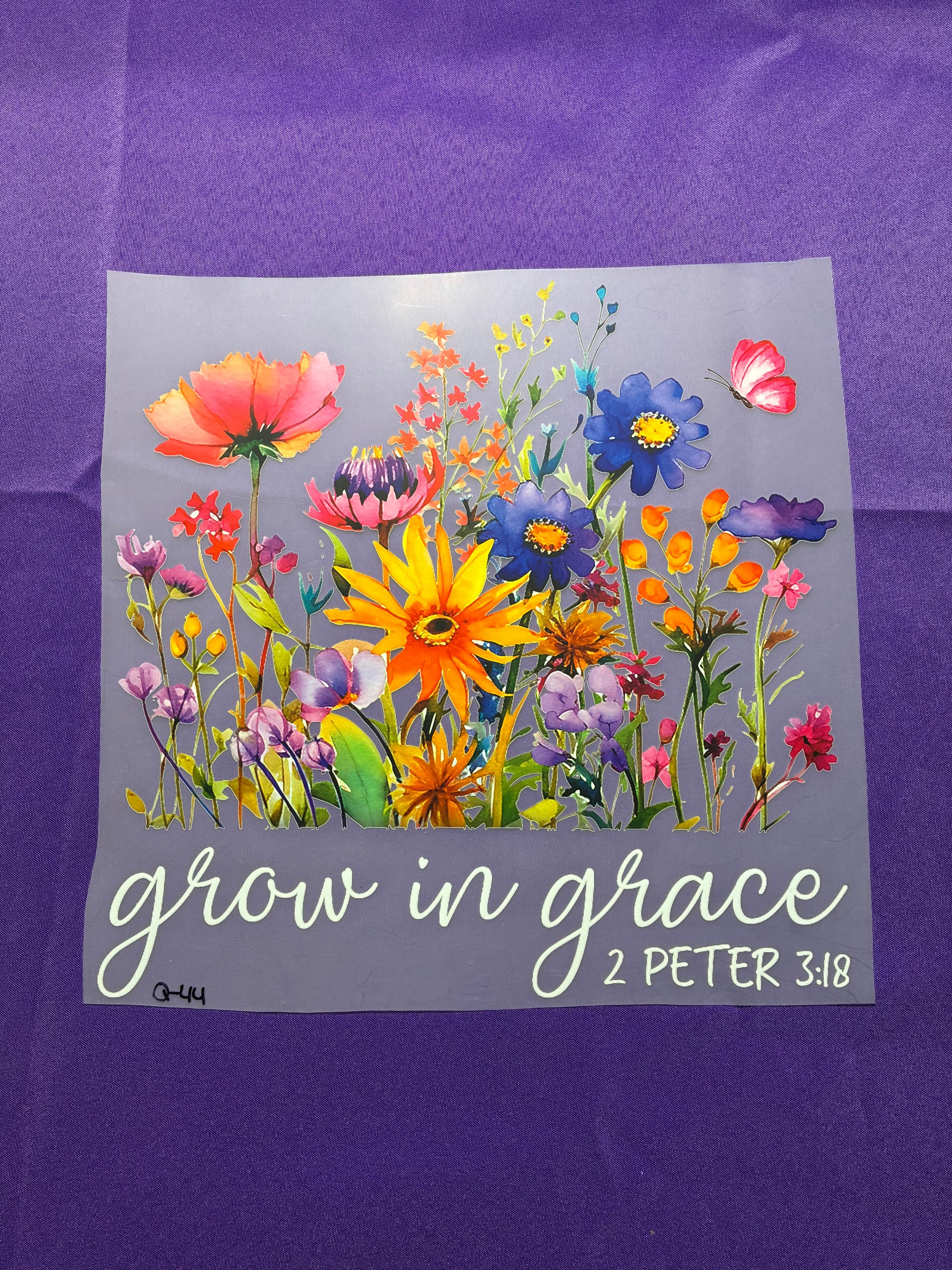 Grow is Grace #44 Shirt Transfer