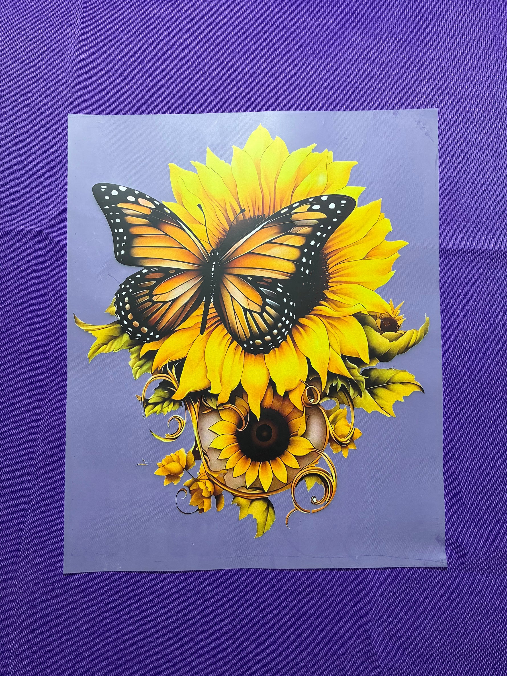Sunflowers and Butterfly