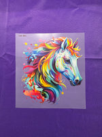 Colorful Horse Shirt Transfers