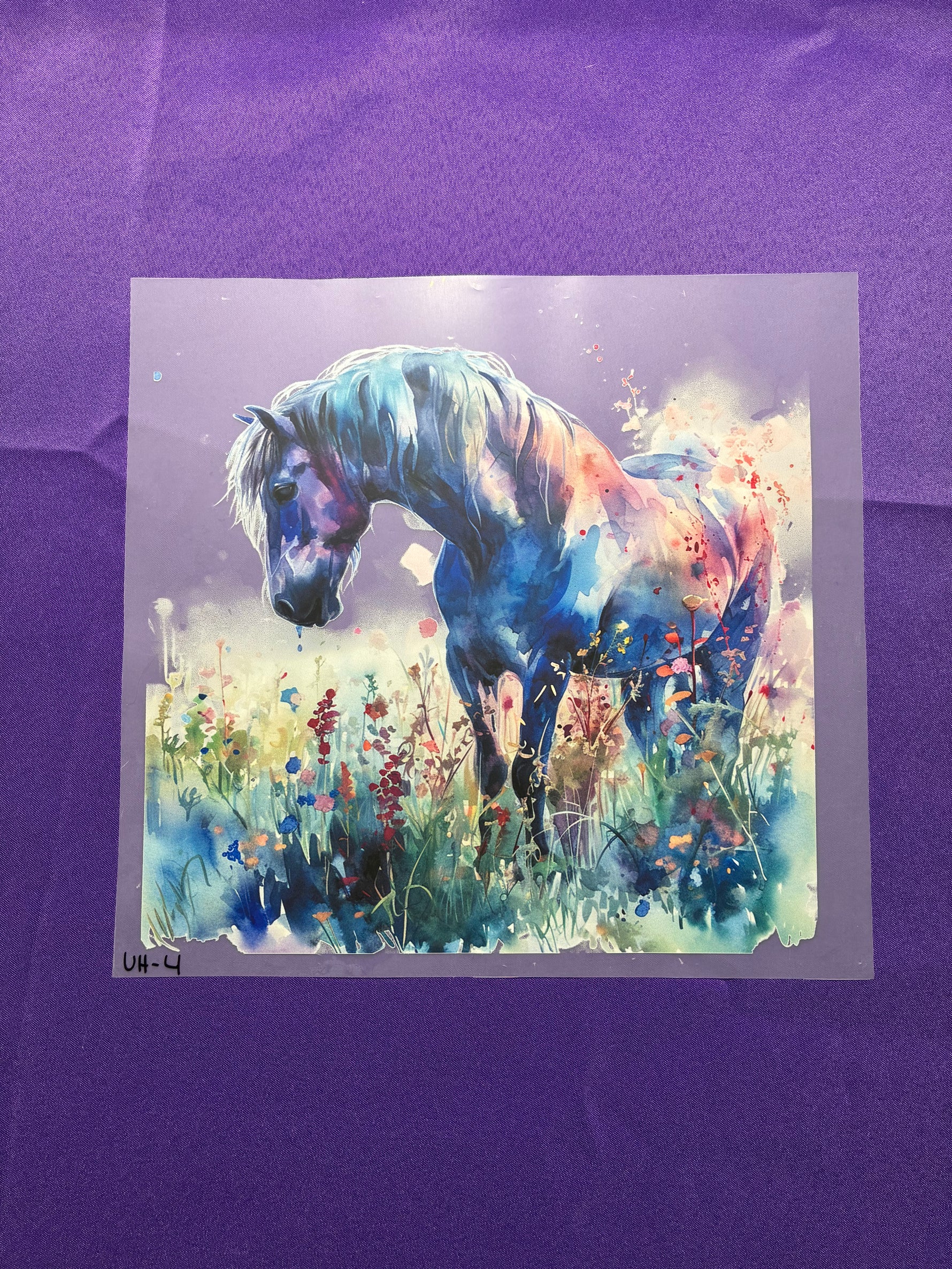 Watercolor Horse Shirt Transfers