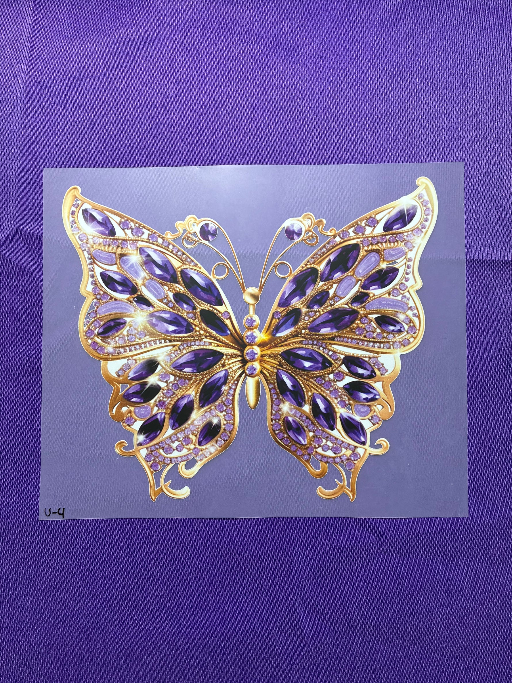 Jeweled Butterfly Shirt Transfers