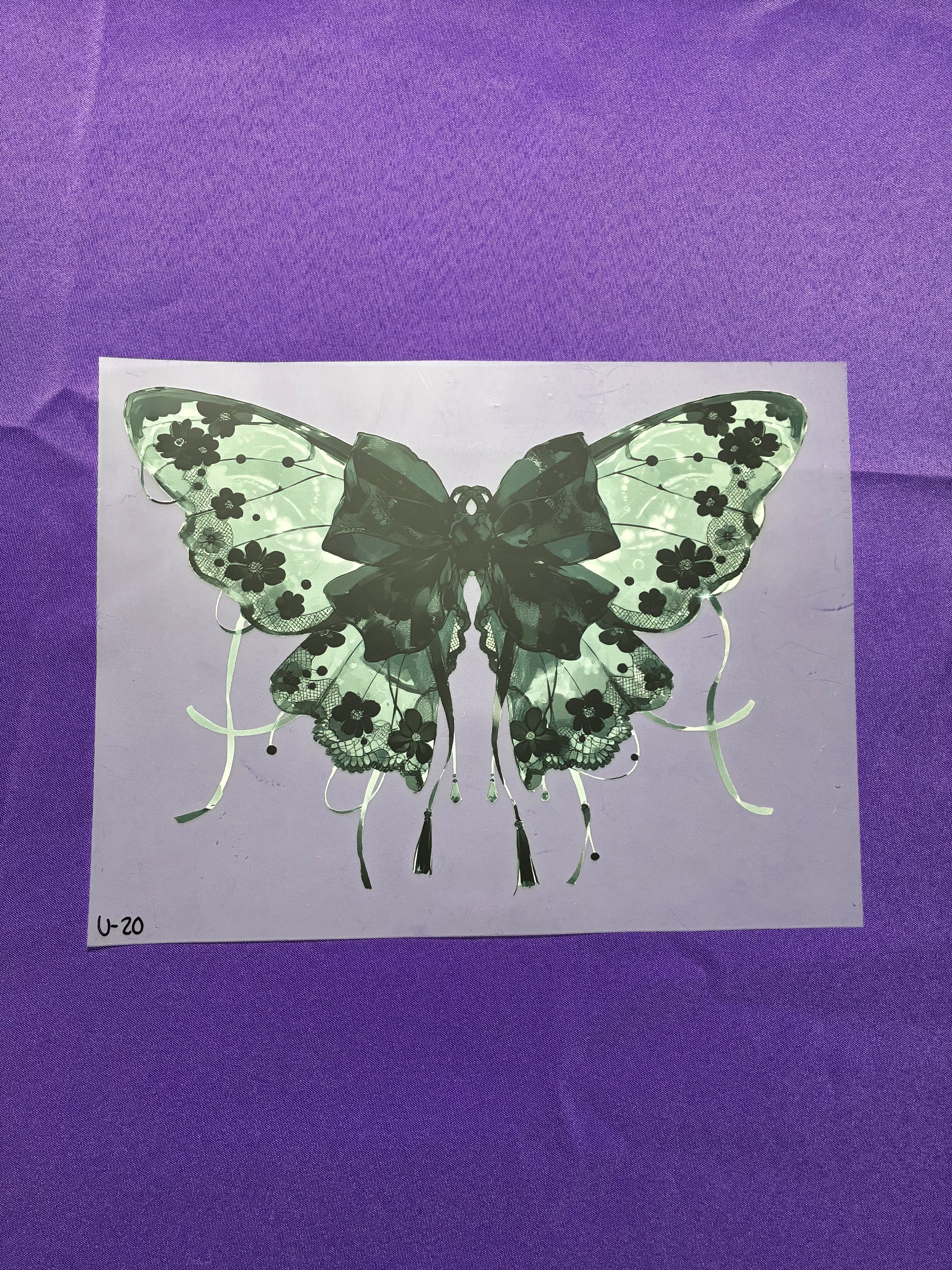 Lace Butterfly Shirt Transfers