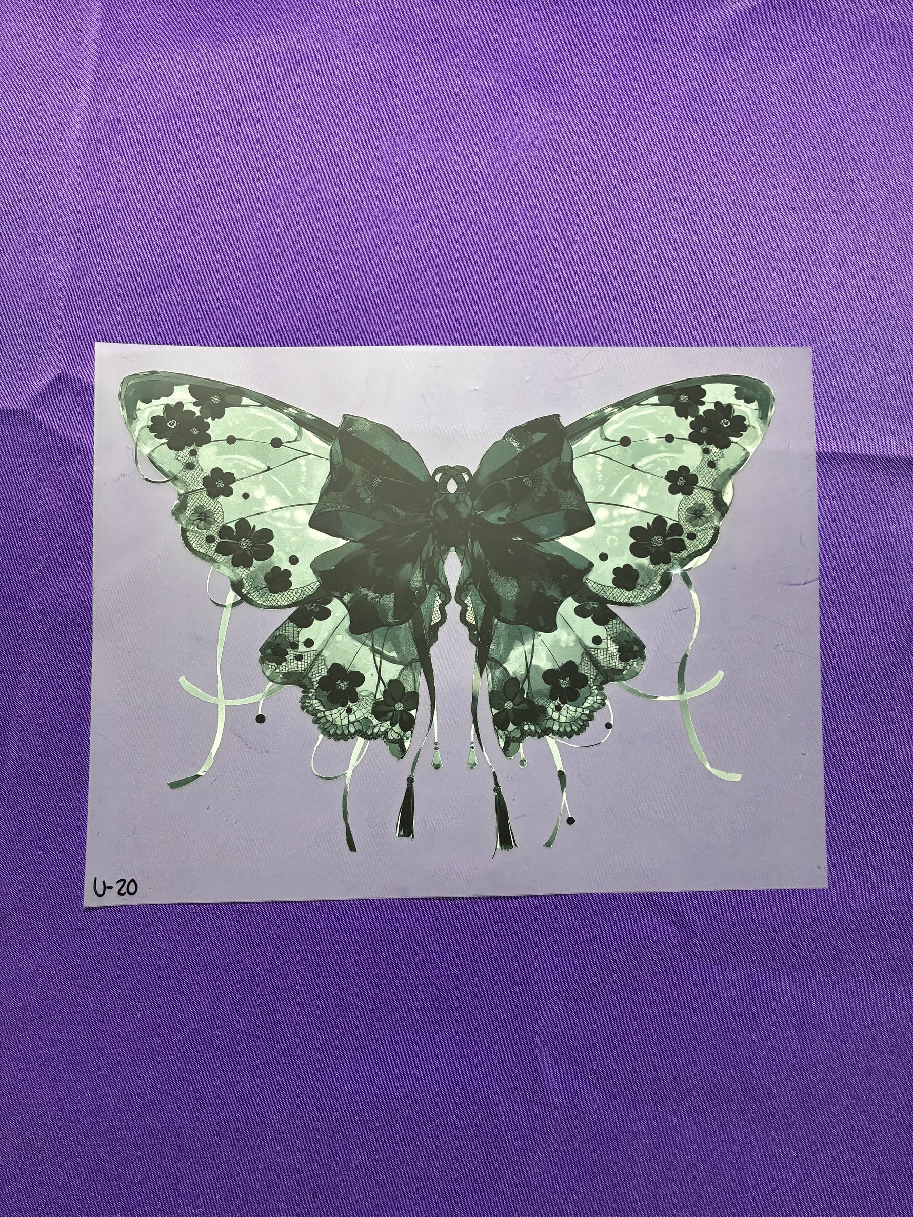 Lace Butterfly Shirt Transfers
