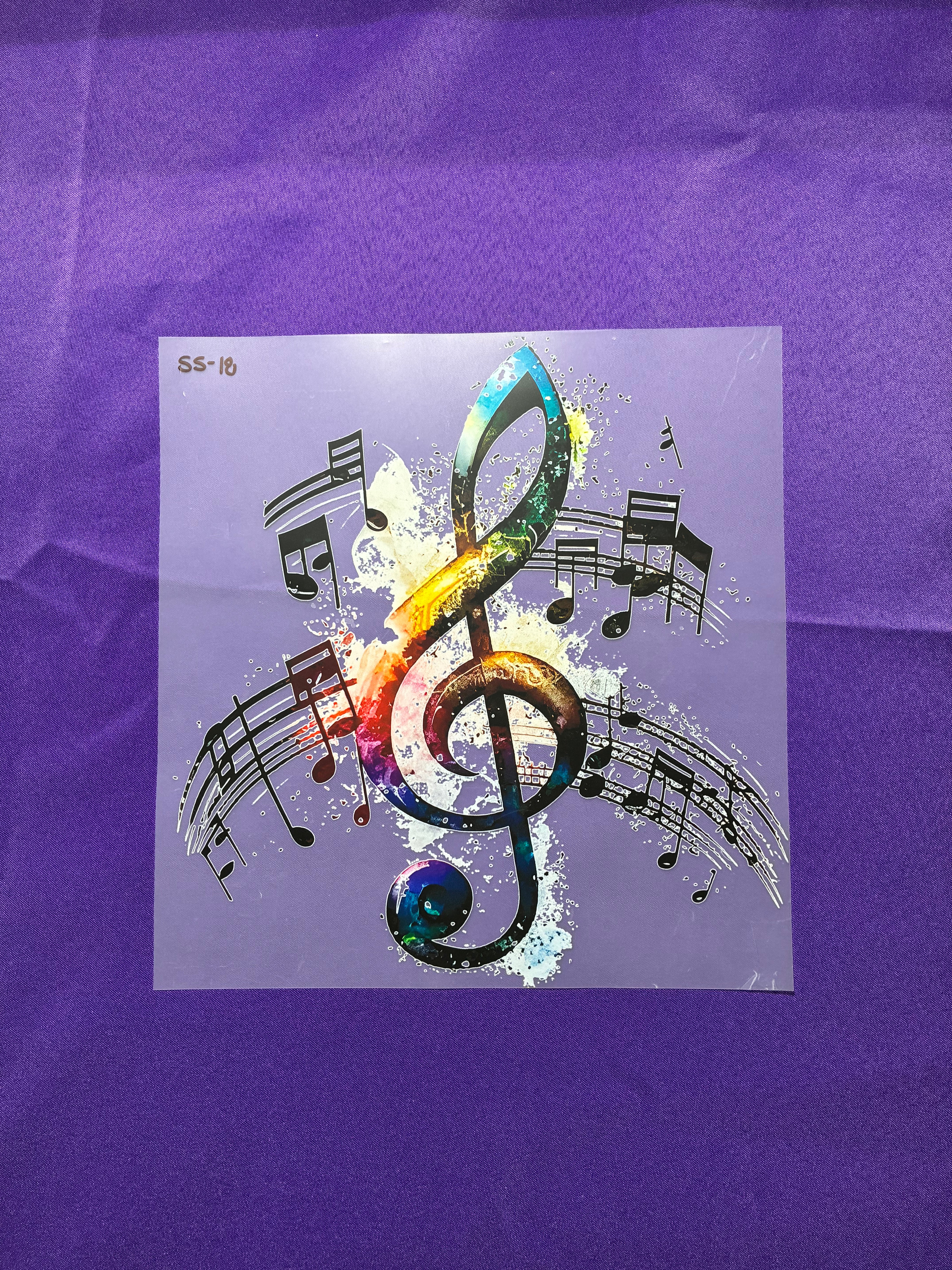 Music Shirt Transfers
