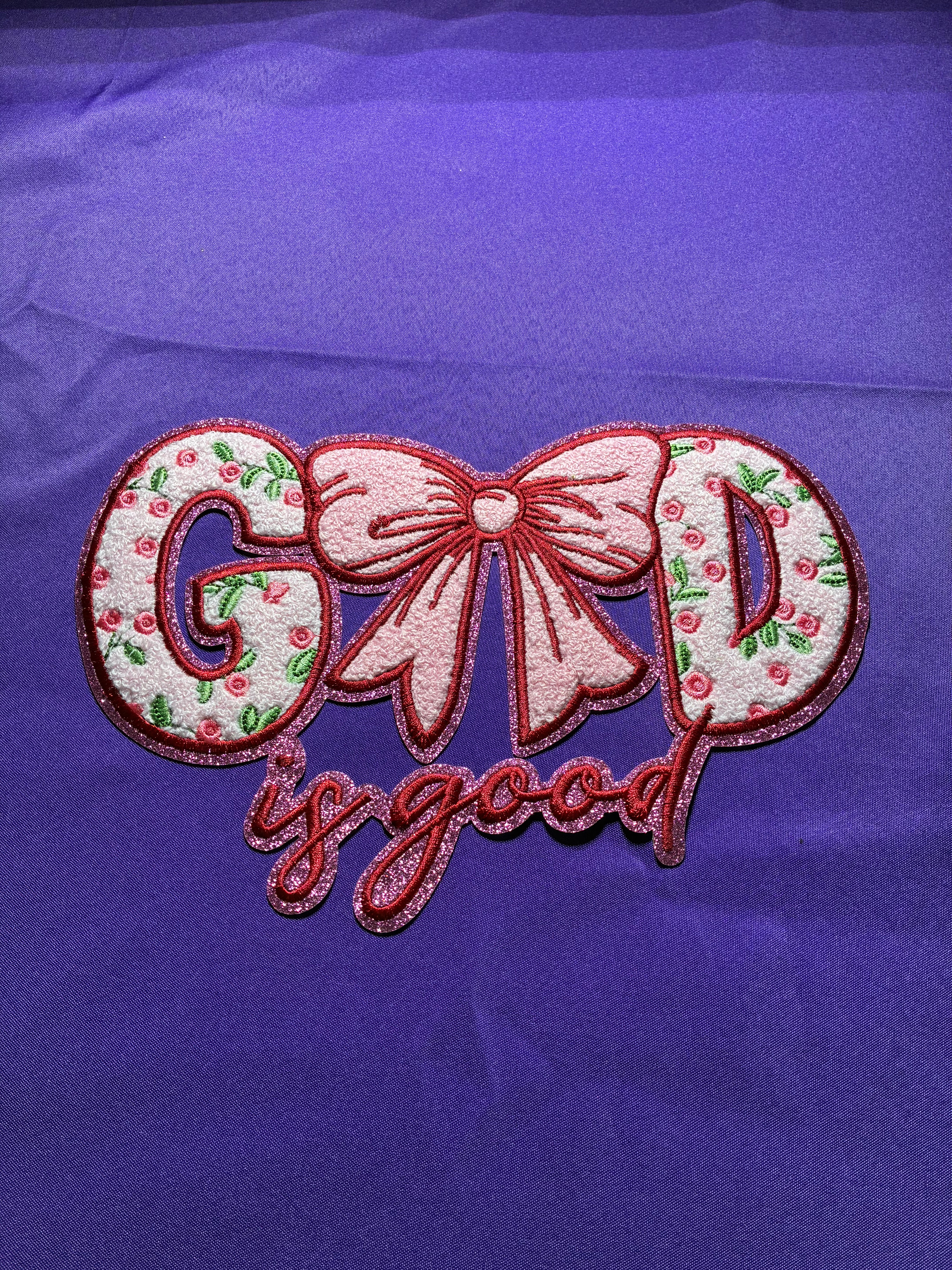 God is Good Chenille Patch