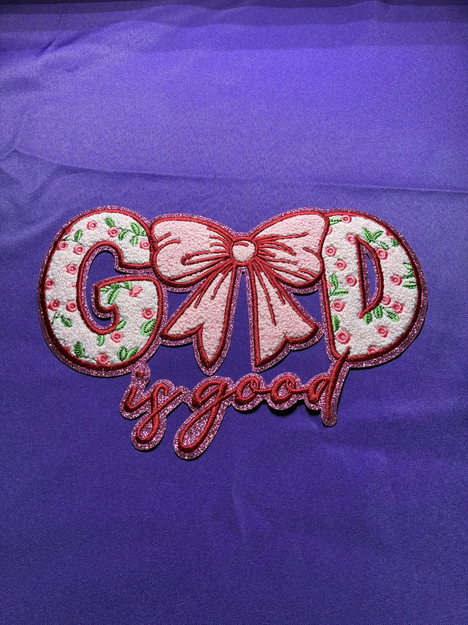 God is Good Chenille Patch