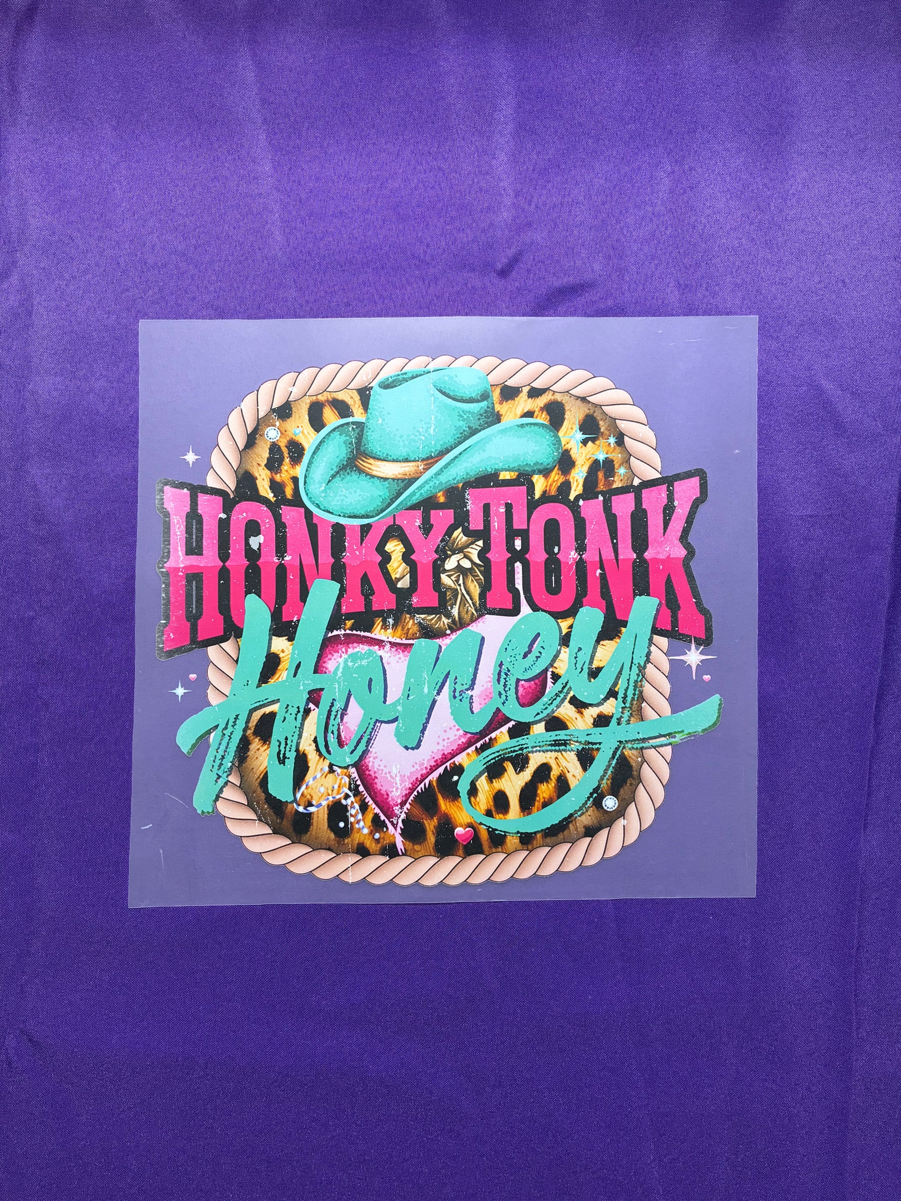 Honky Tonk Honey Shirt Transfer