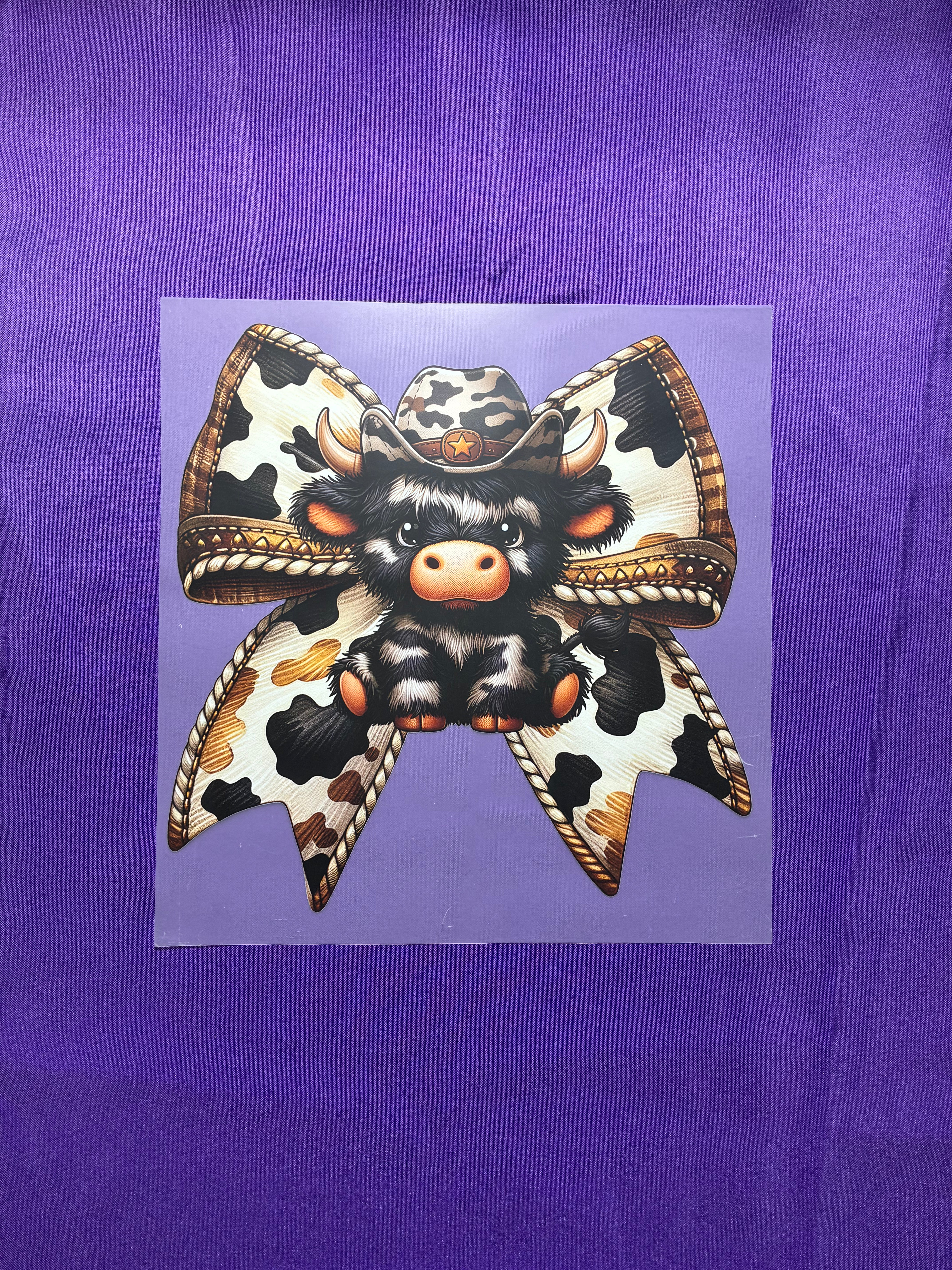 Western Cow Shirt Transfer
