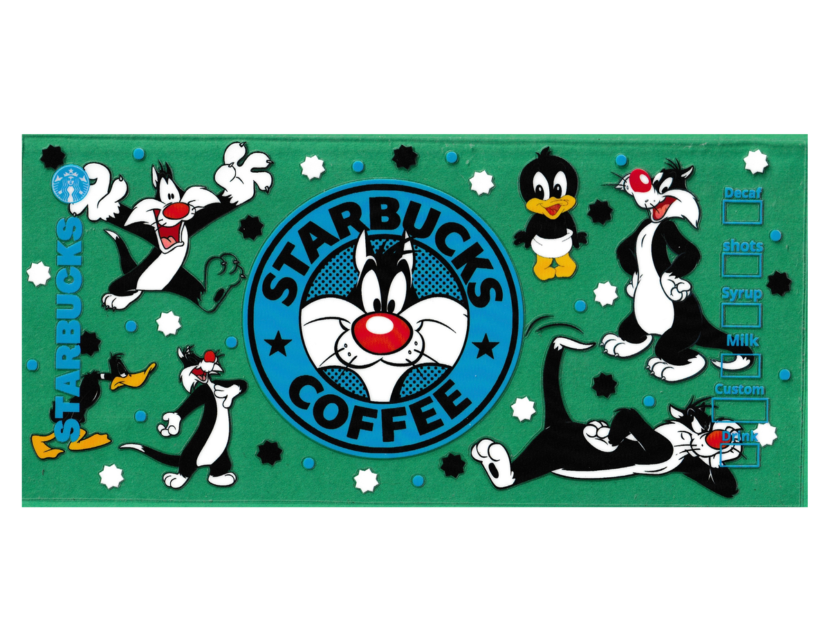 16oz Cup Wrap Looney Tunes
