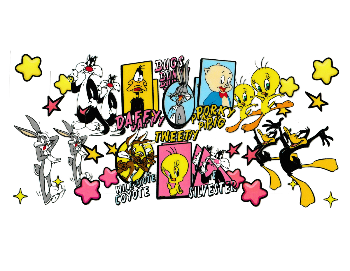16oz Cup Wrap Looney Tunes