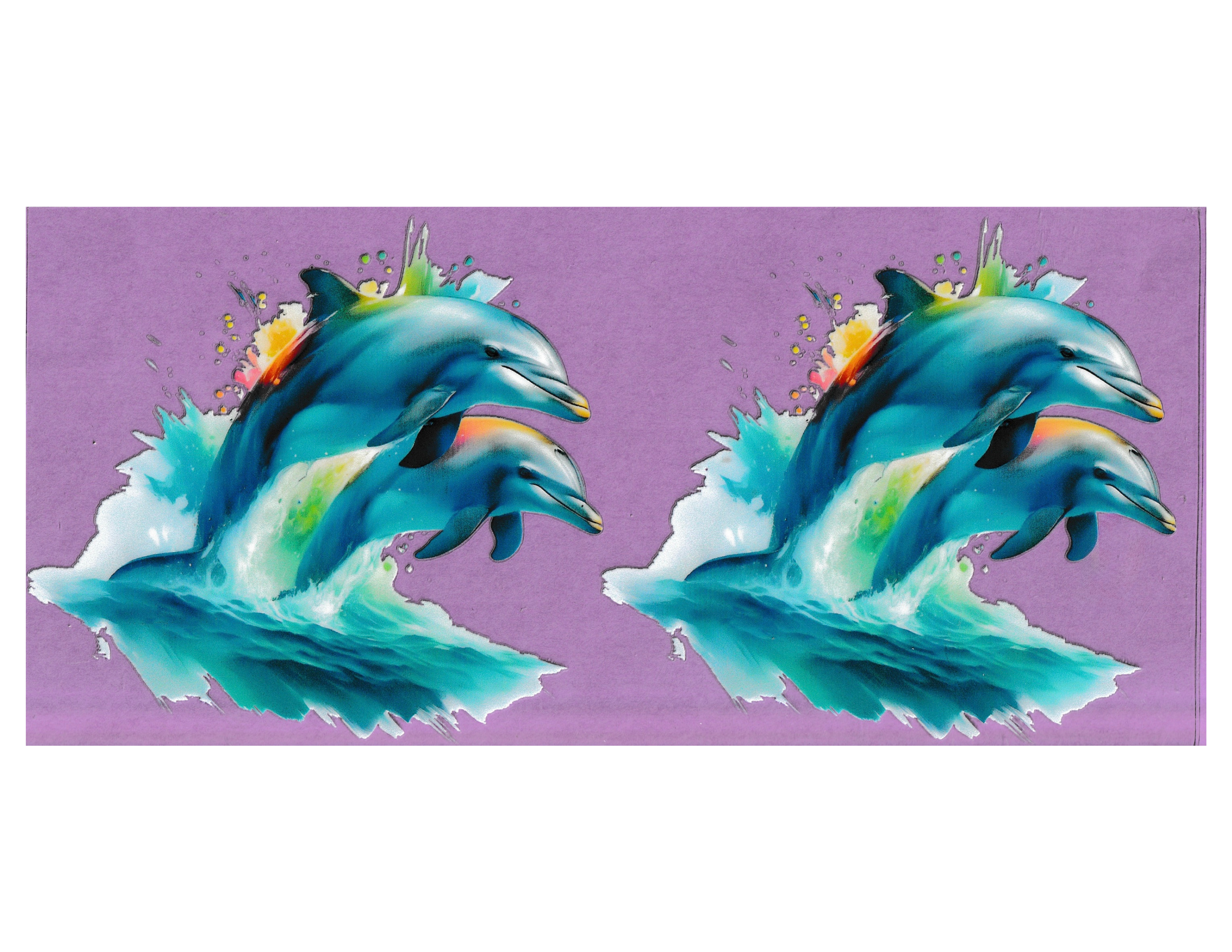 16oz Cup Wrap Dolphin