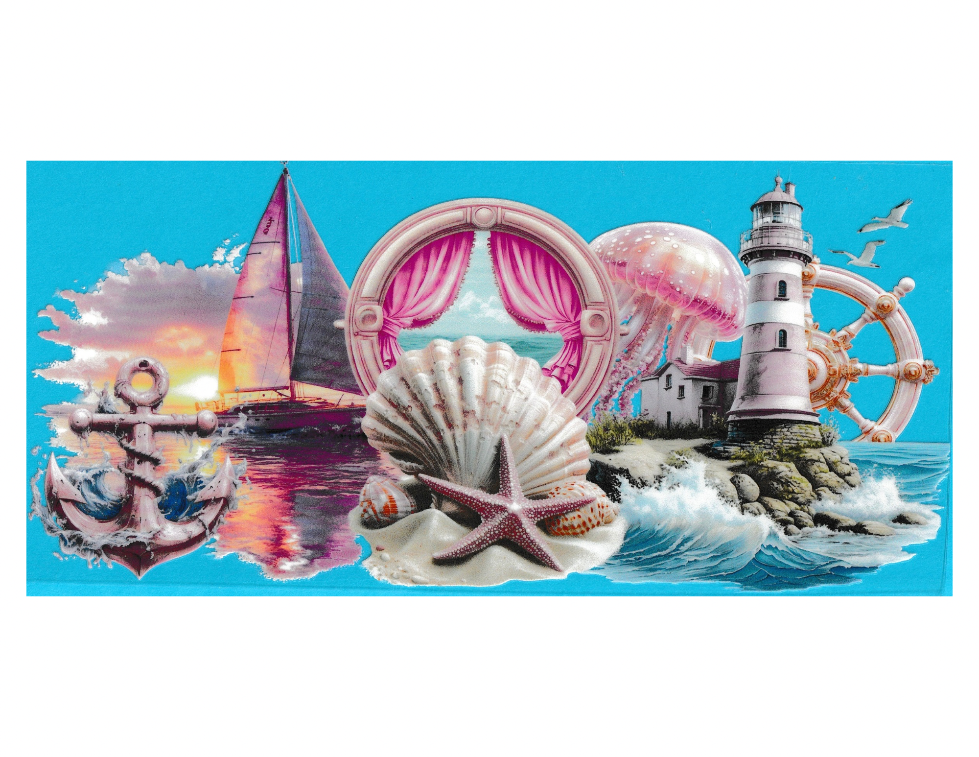 16oz Cup Wrap Beach