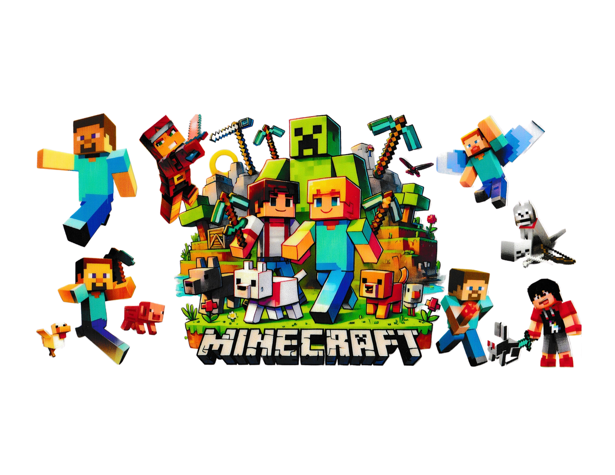 16oz Cup Wrap Minecraft