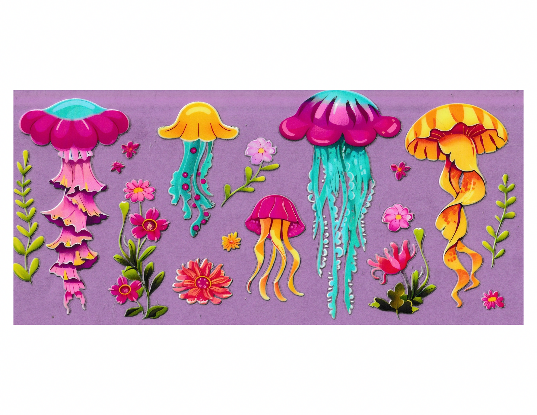 16oz Cup Wrap Jellyfish