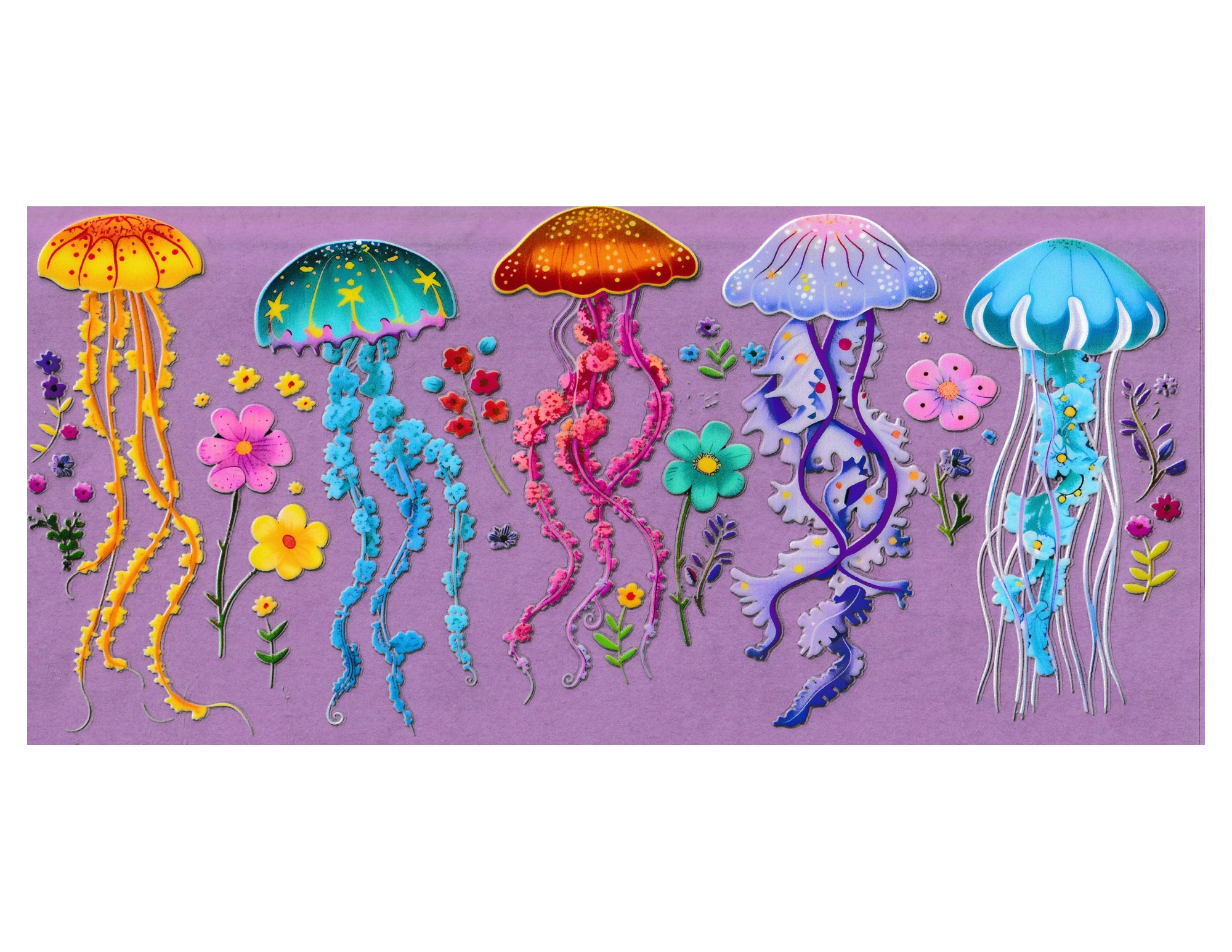 16oz Cup Wrap Jellyfish