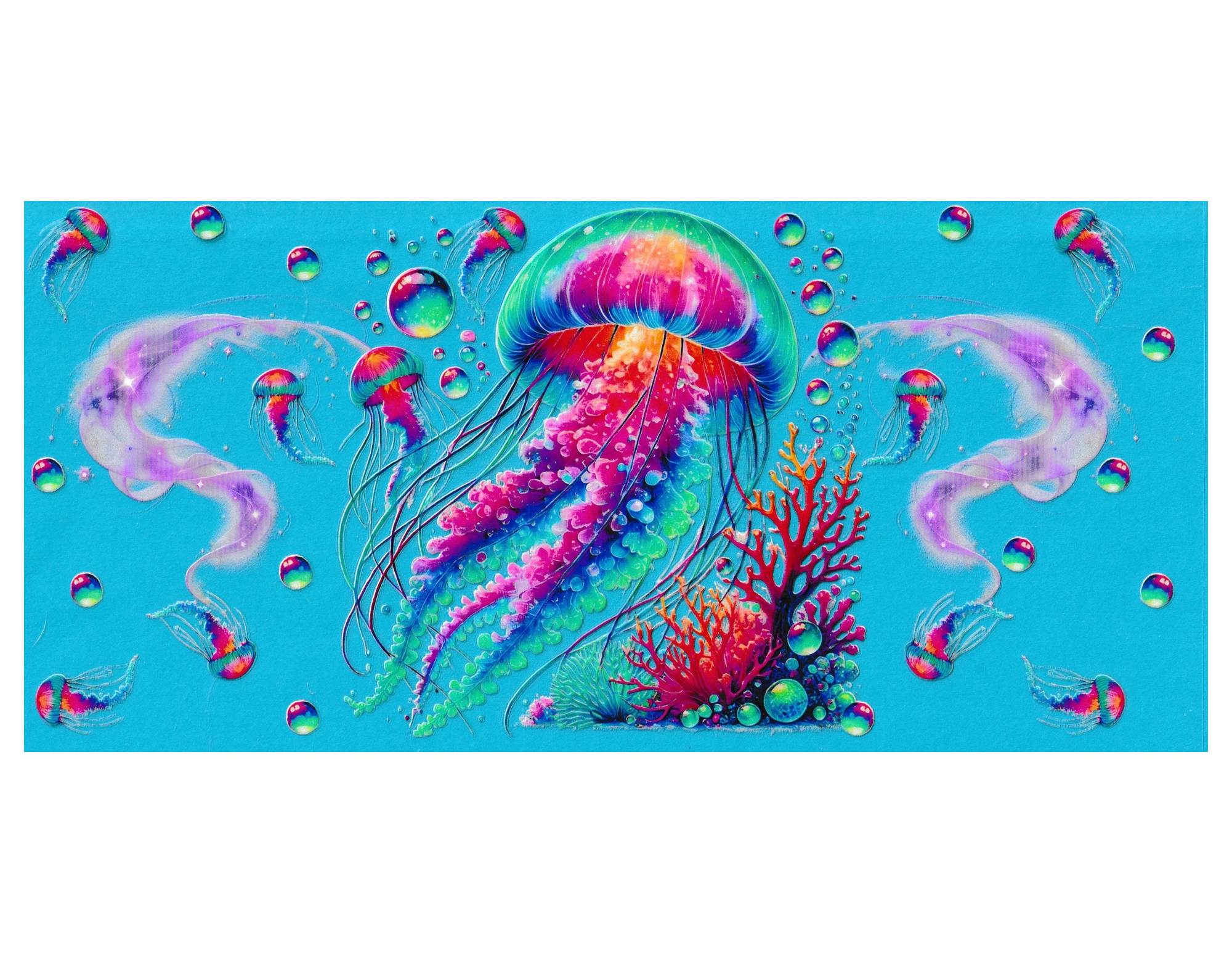 16oz Cup Wrap Jellyfish